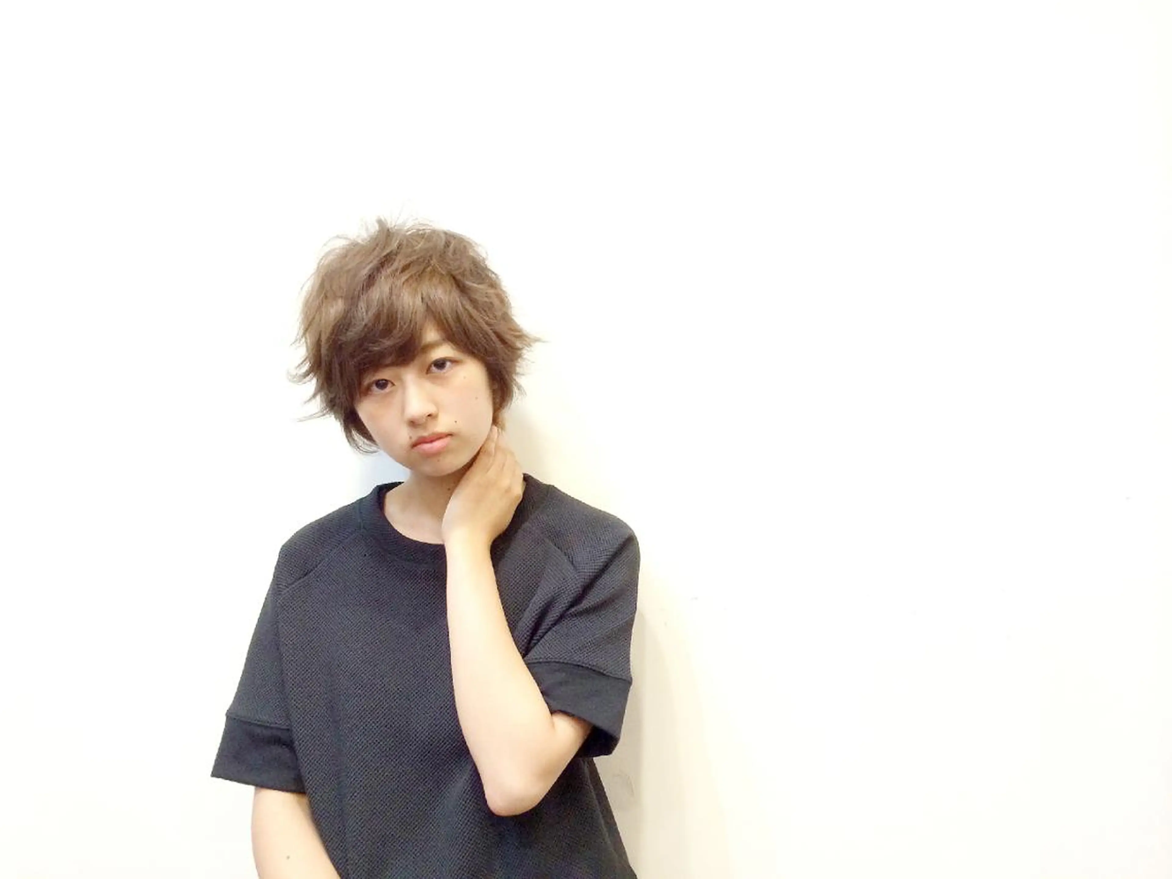 ショート 横井伴典　矢場町 メンズパーマ/カットのヘアスタイル