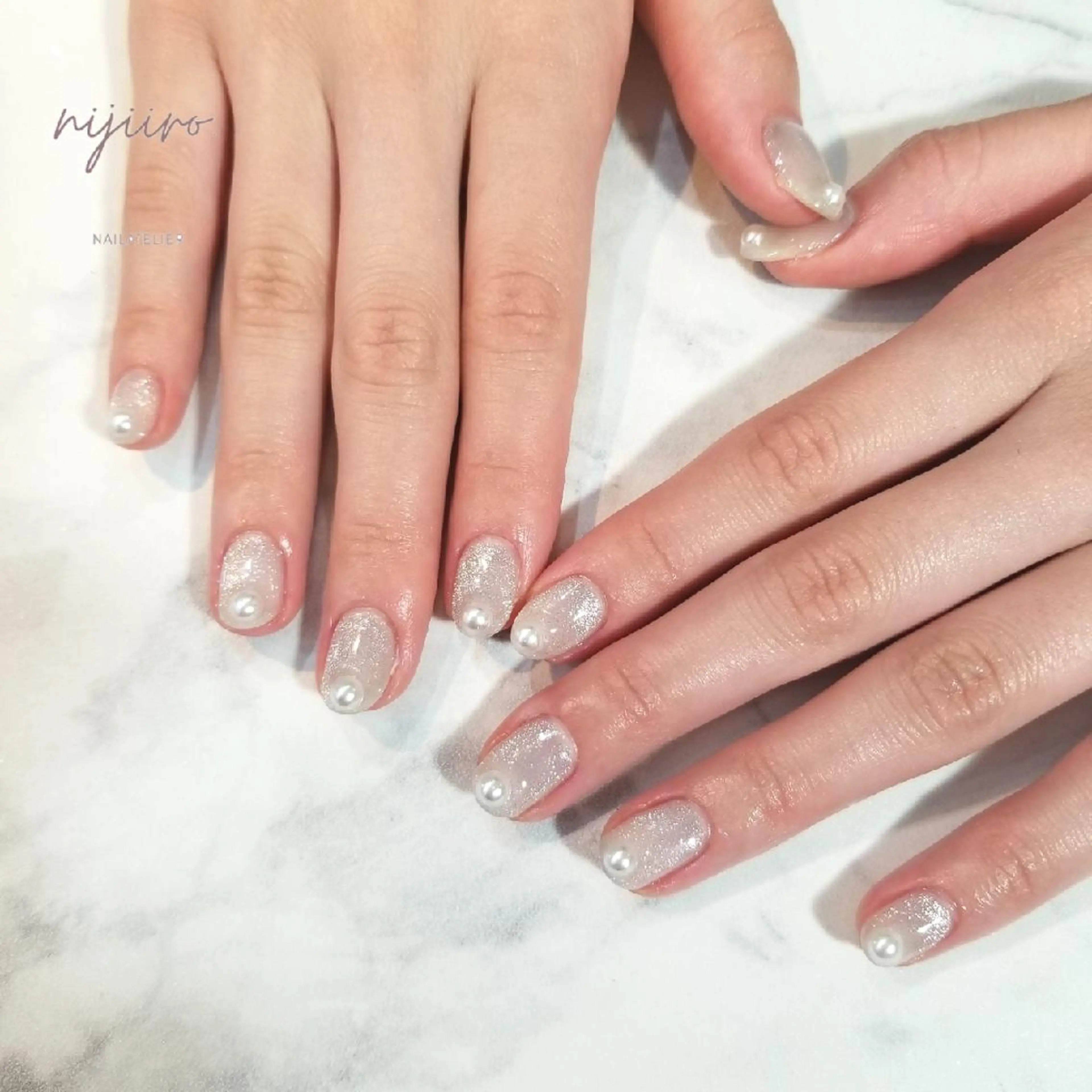 ネイル マグネットネイル ハンドネイル nailatelier nijiiro.所属・nijiiro🌈 サトウのネイルデザイン