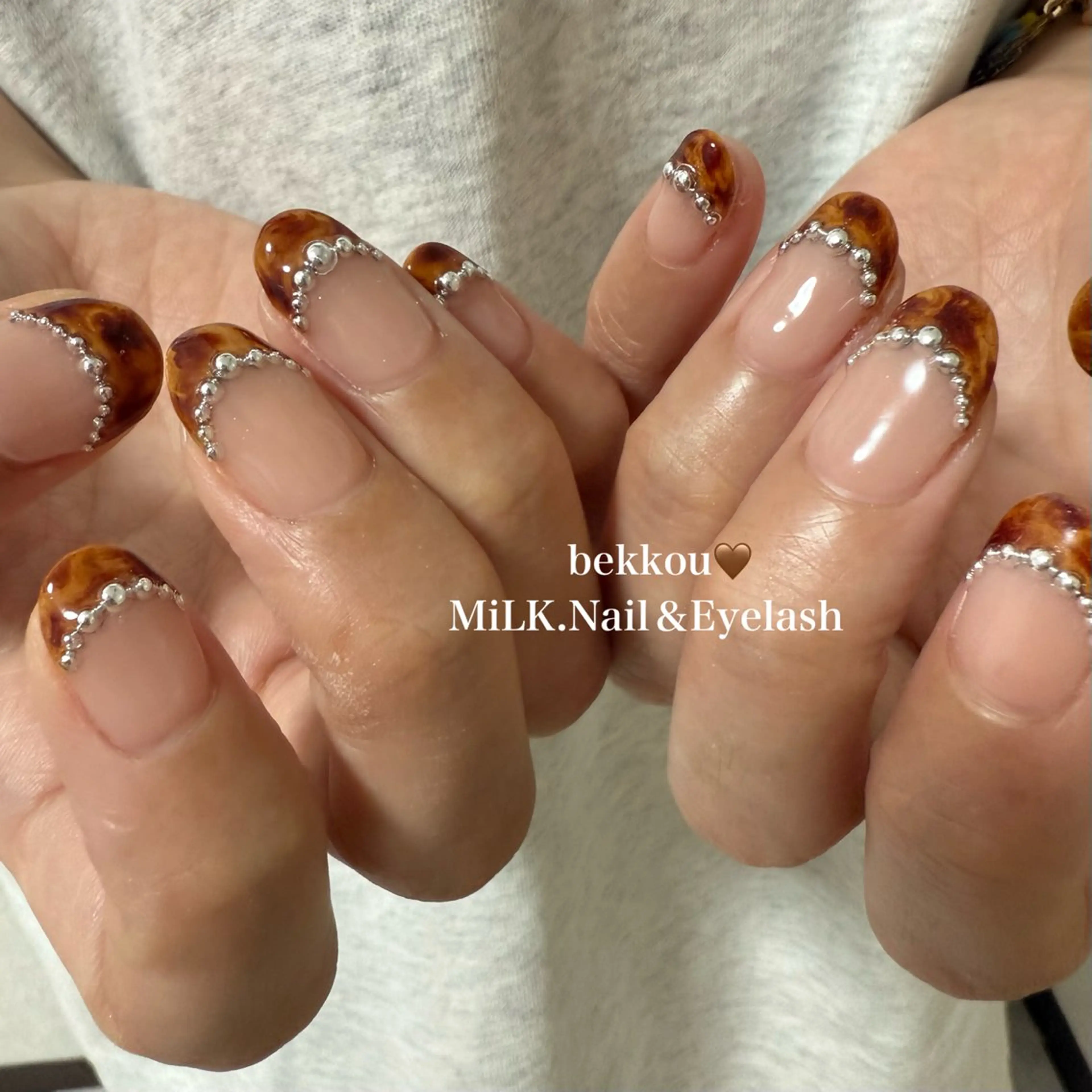 ネイル ハンドネイル MiLK.   Nail&Eyelash所属・MiLK. wakaのマツエク・マツパデザイン
