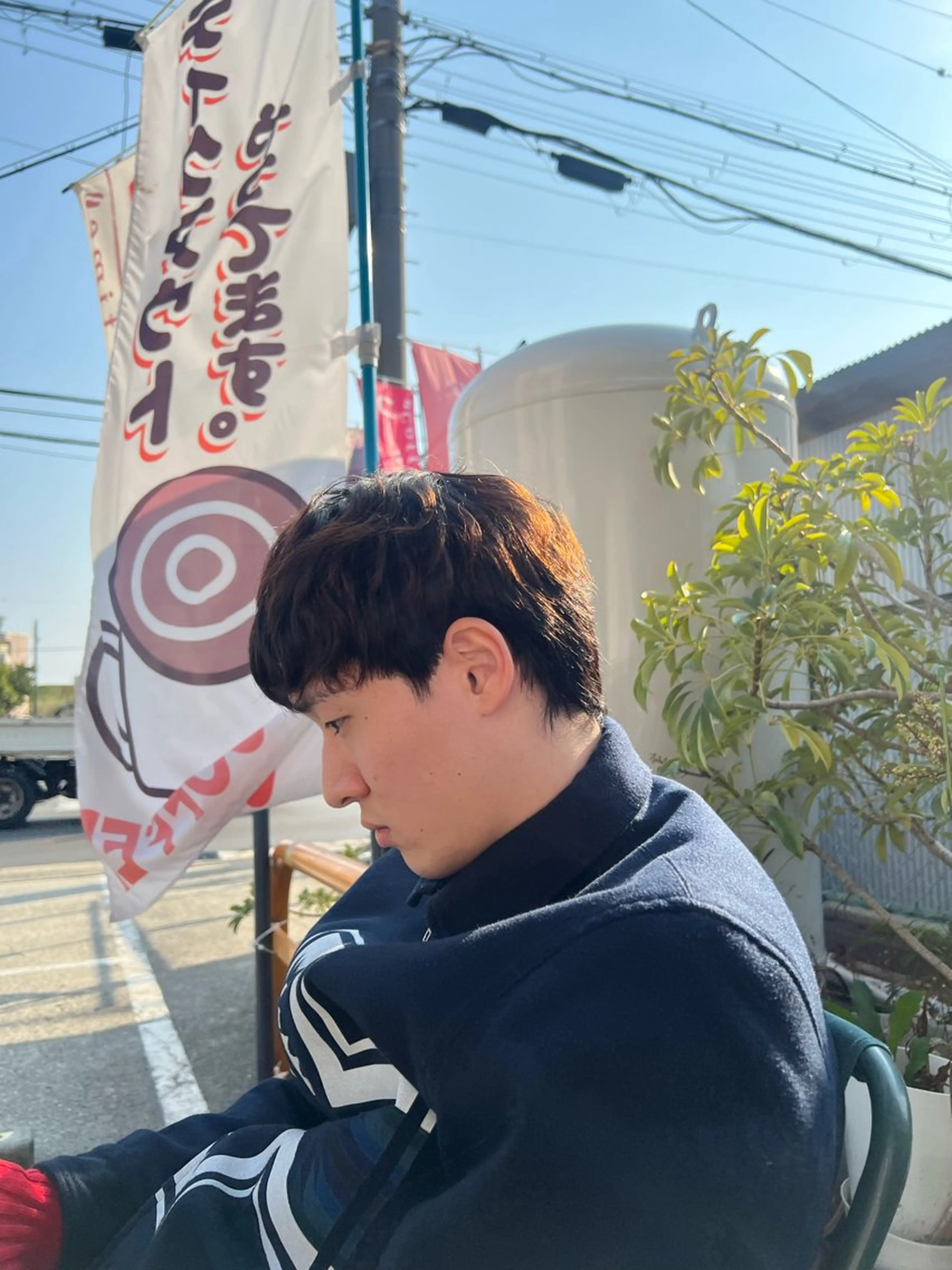 ミディアム メンズ 稲村 獅童のヘアスタイル