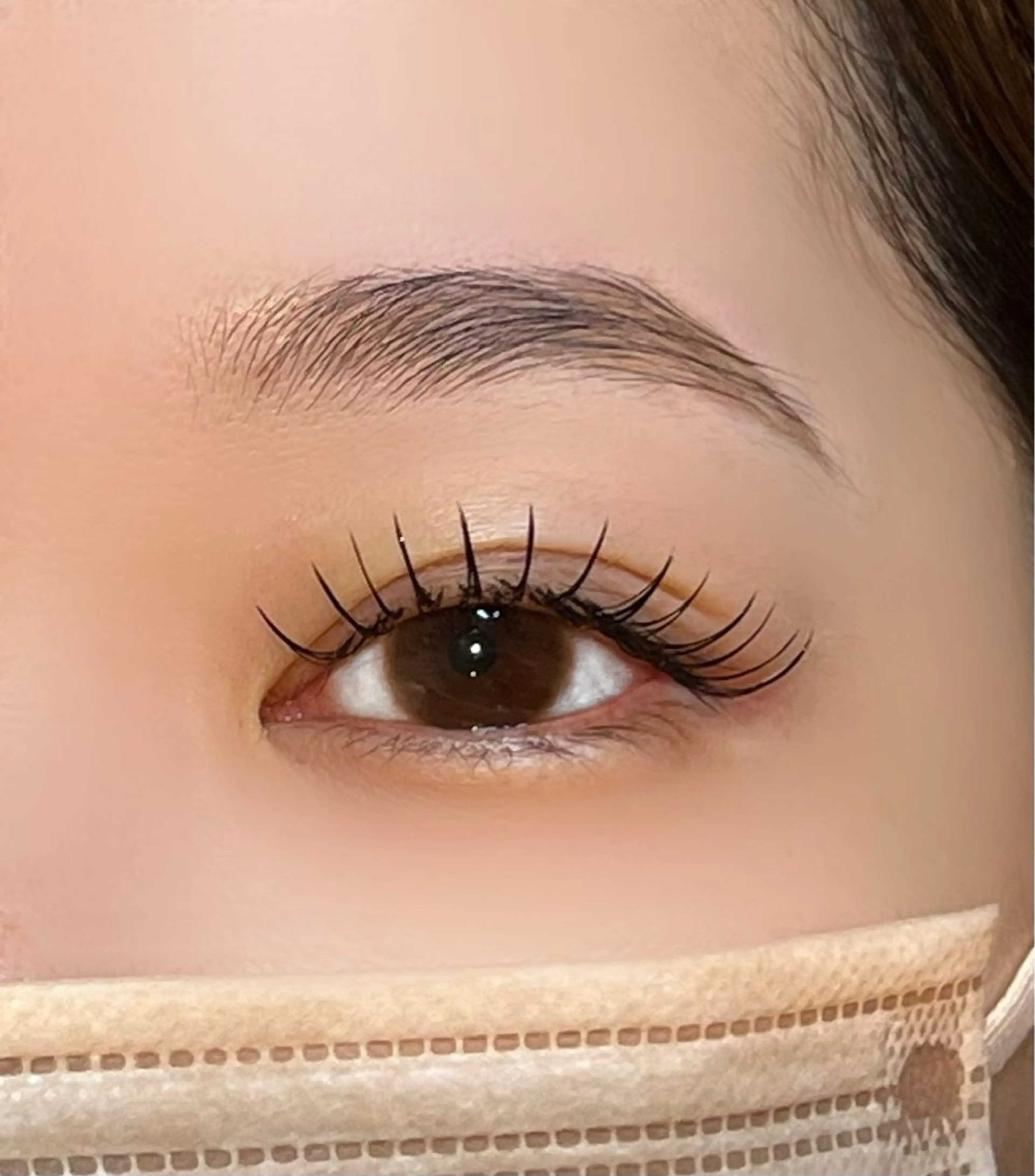 マツエク・マツパ フラットラッシュ Pause eyelashのマツエク・マツパデザイン