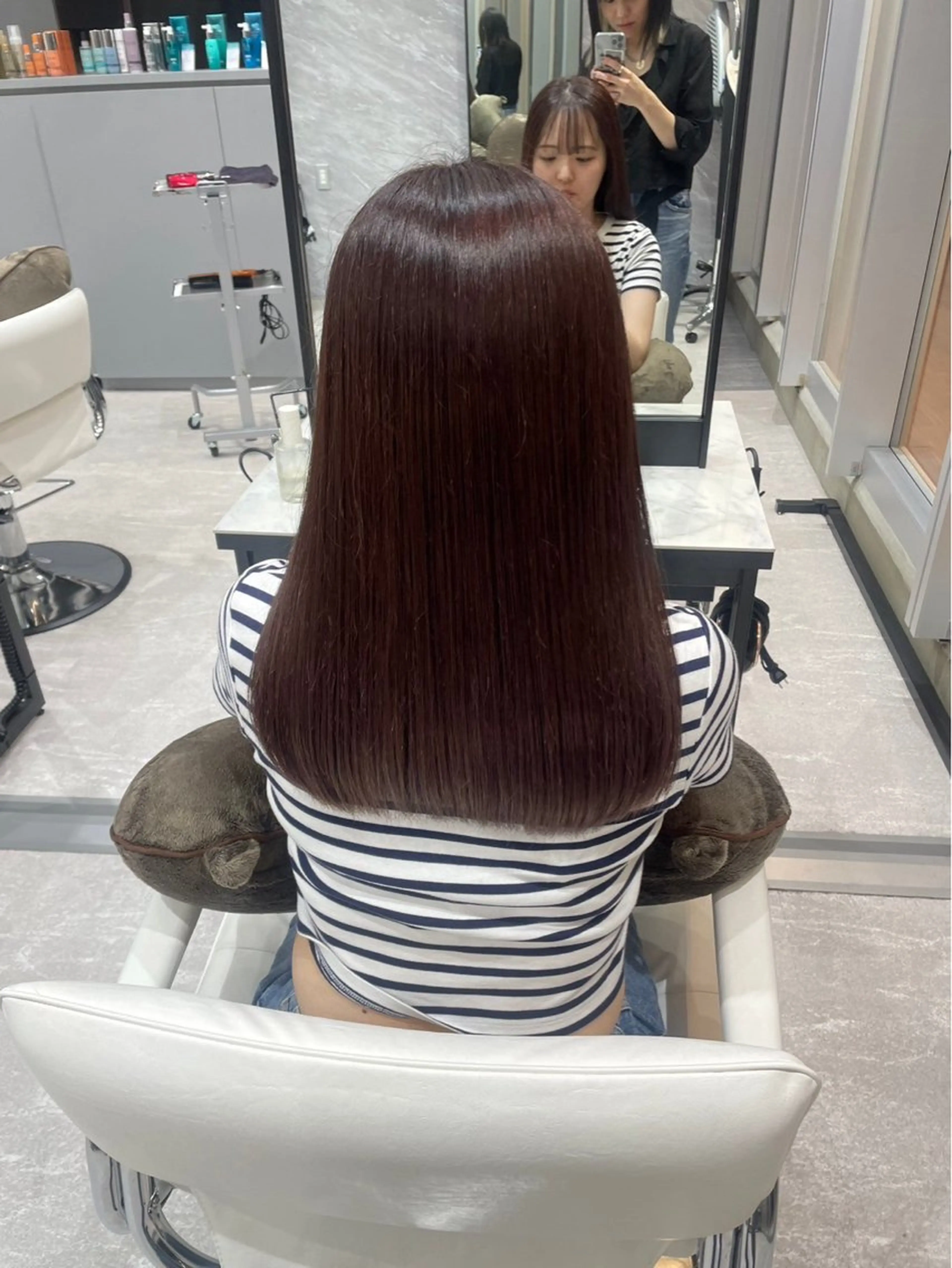 ロング カラー 縮毛矯正 トリートメント 【モデル様募集中】 🥀ノアのヘアスタイル