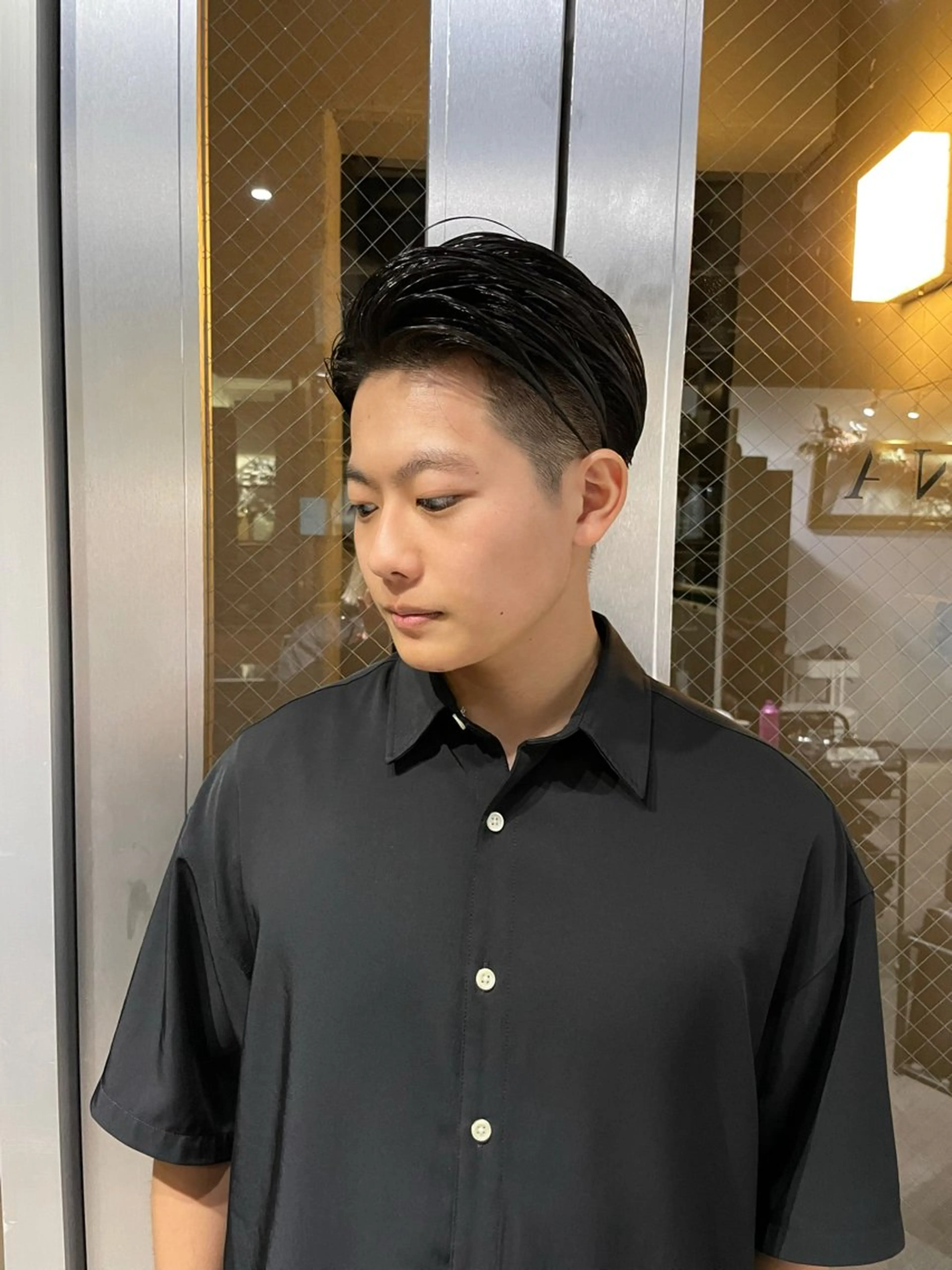 ショート メンズ ミルクティーベージュ ブリーチ🖤サヤカのヘアスタイル