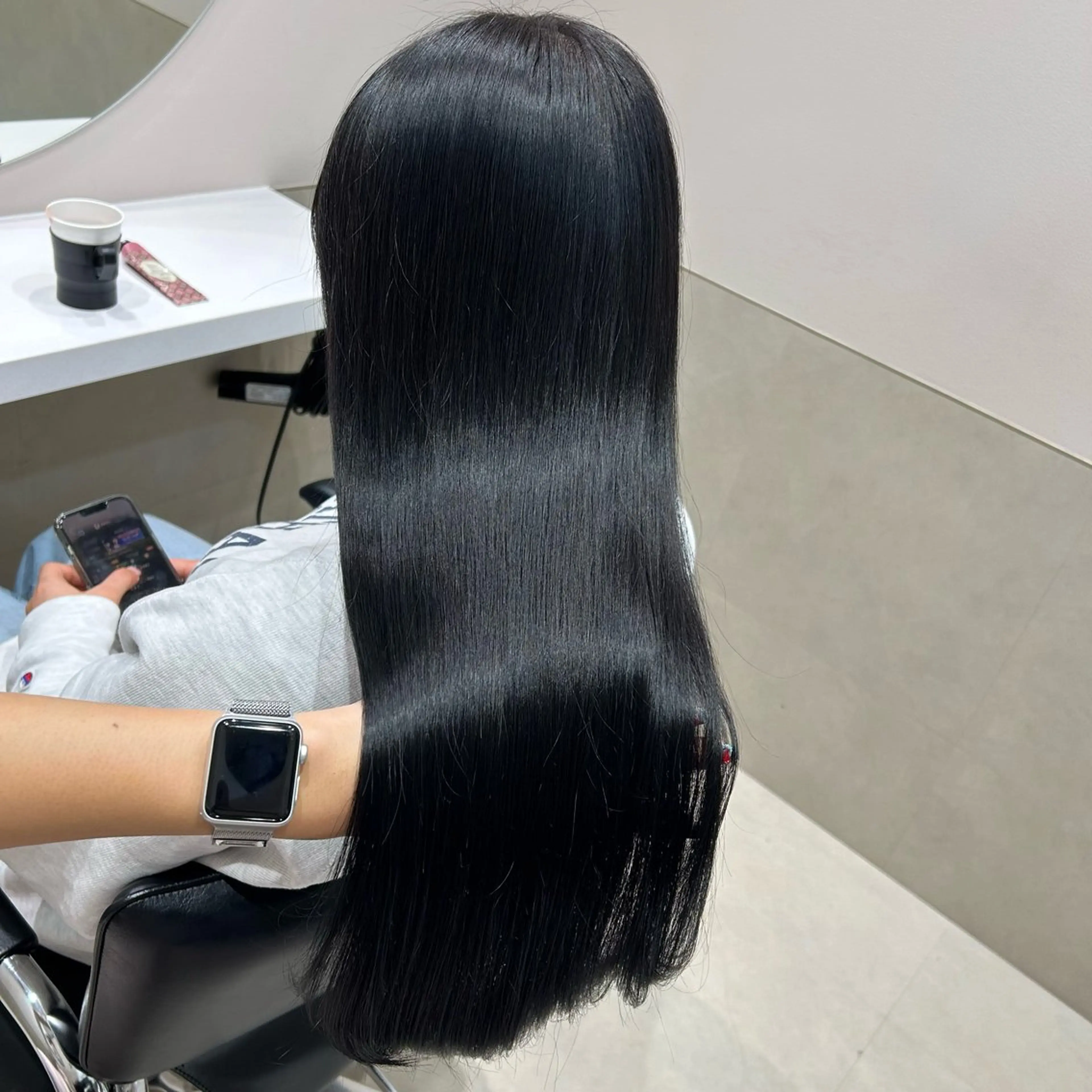 セミロング カラー ヘアアレンジ GOTODAY shair salon 横浜mare店所属・透明感抜群カラー mai🍑♡のヘアスタイル