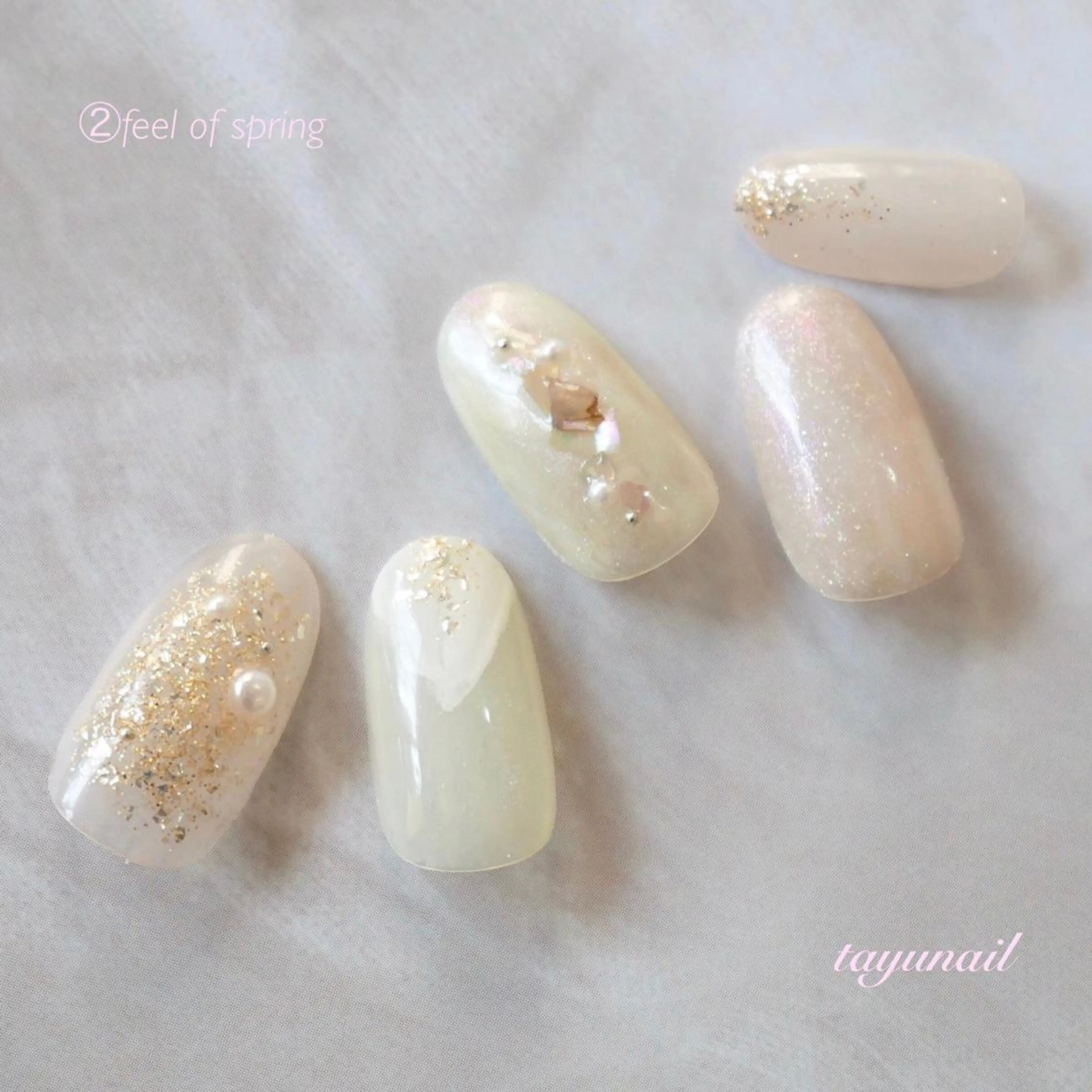 ネイル アートネイル ブルー フットネイル ニュアンスネイル 春ネイル ネイルサロン・ネイルスクール　たゆnail所属・ネイルサロン 【たゆnail】のネイルデザイン