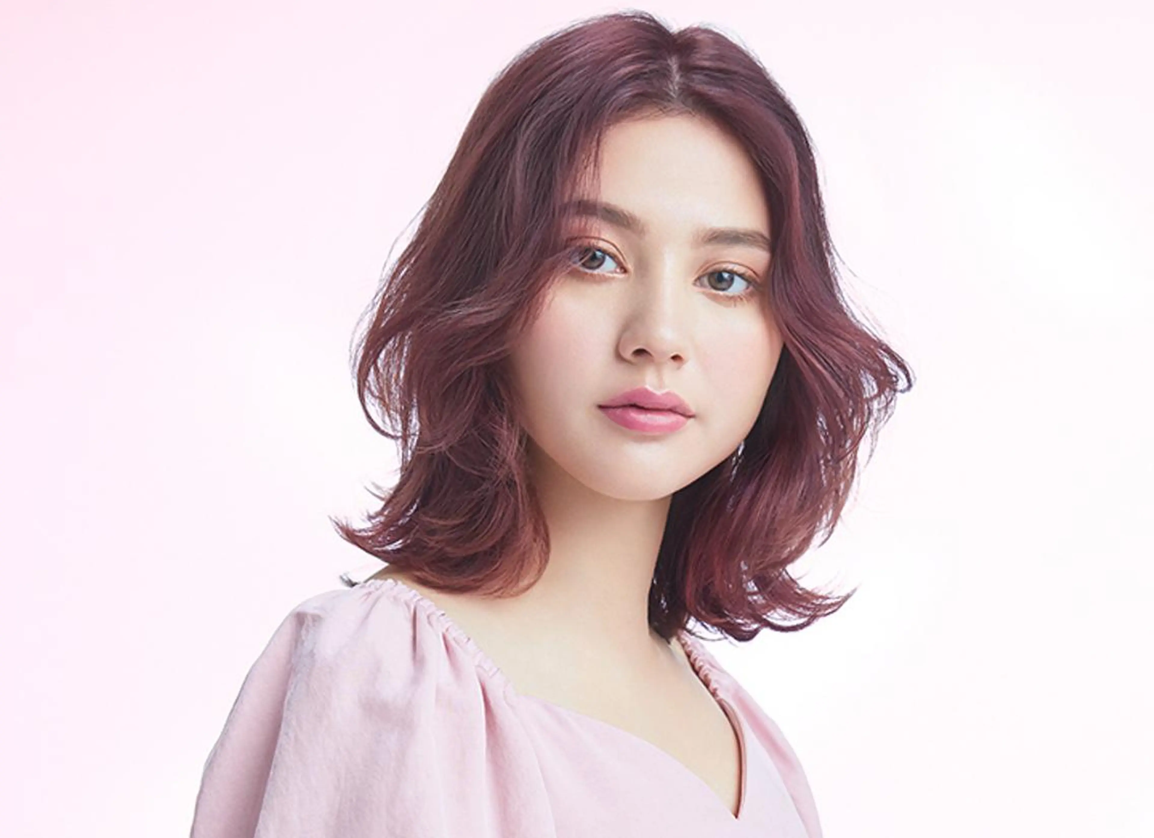 ミディアム カラー 無料カットモデル募集 BLINK京橋店のヘアスタイル