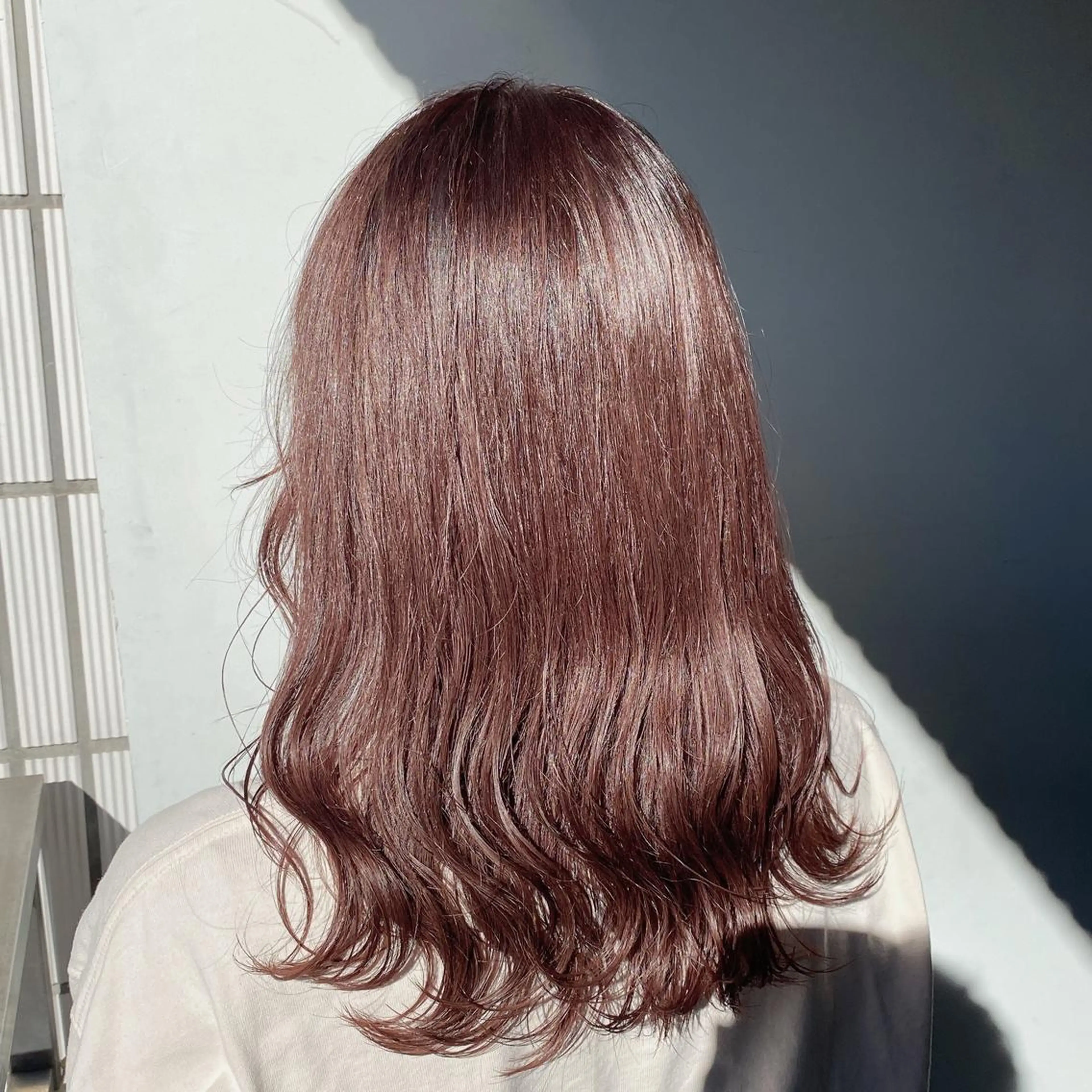 セミロング カラー 似合わせカット EMIL/上野駅近 /ブリーチ縮毛矯正のヘアスタイル