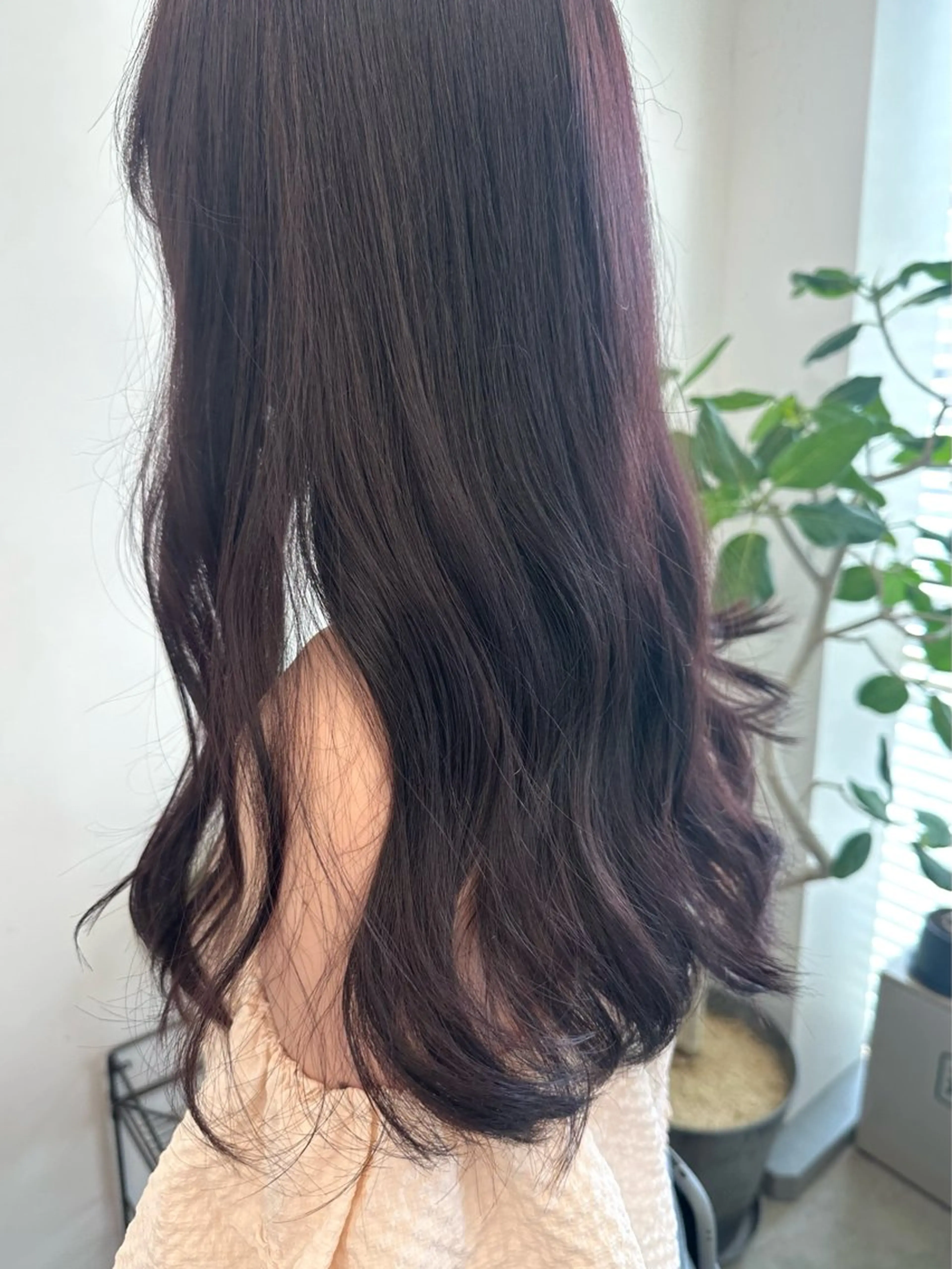 ロング カラー ラベンダーカラー ピンクカラー ピンクラベンダー バイオレットカラー カット ヘアカラー トリートメント lelu所属・lelu / 佐々木のヘアスタイル