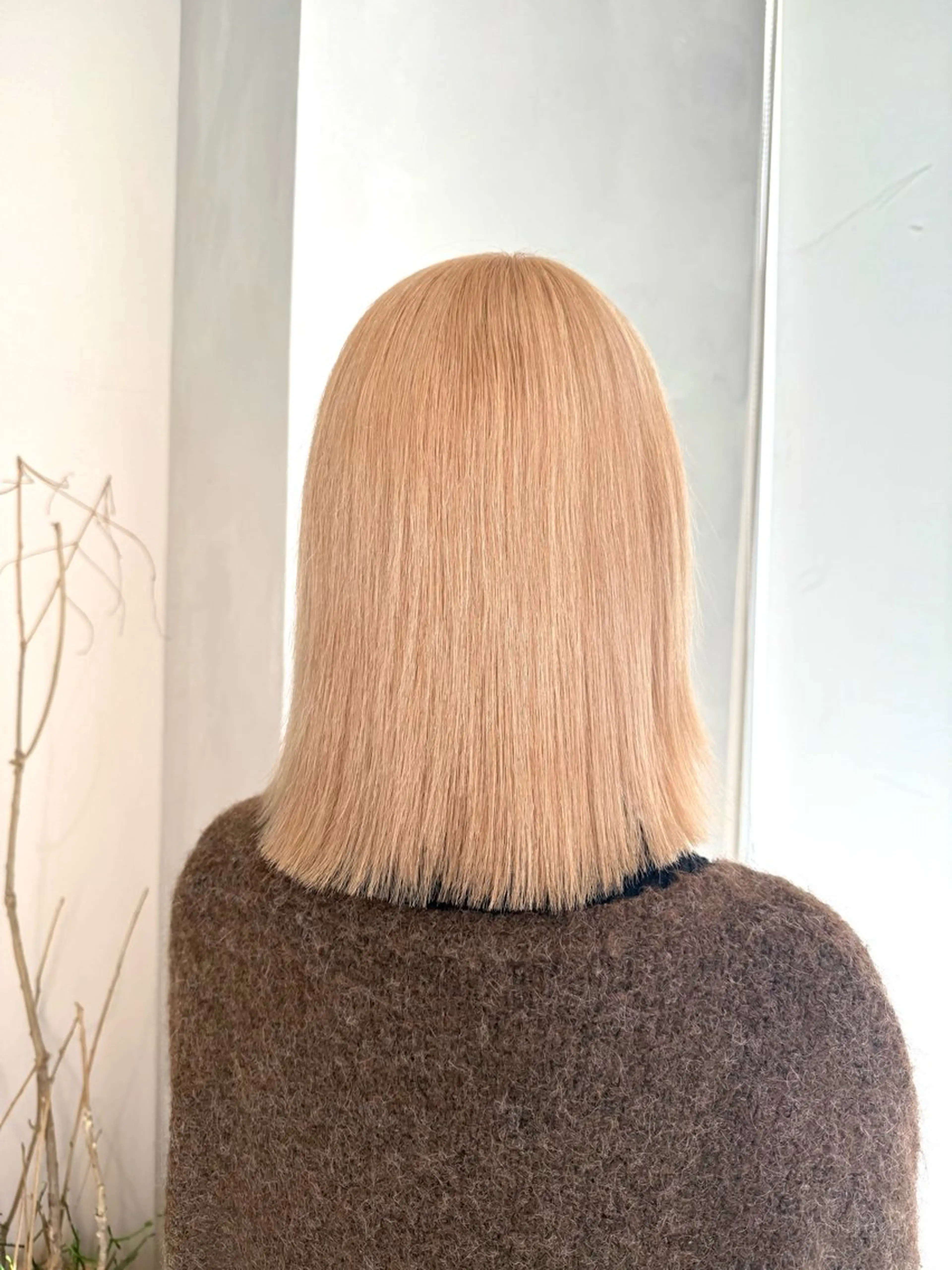 セミロング カット ヘアカラー ハイトーン／透明感 カラー Mioのヘアスタイル