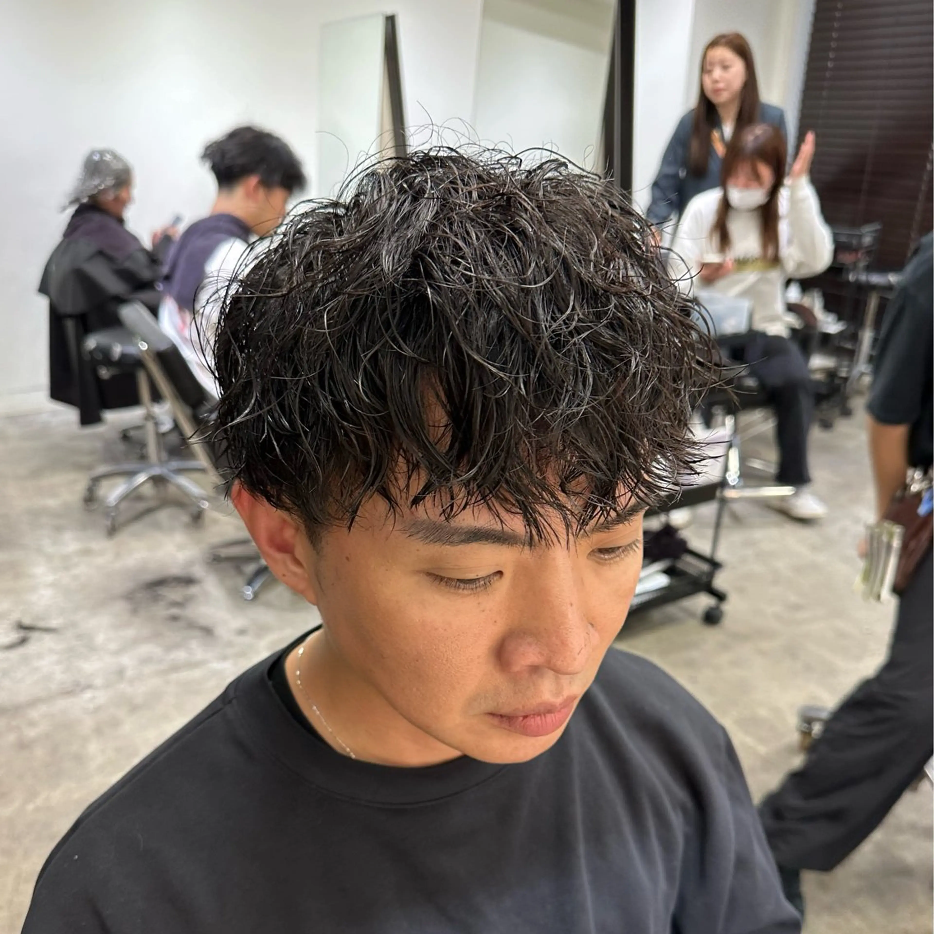 パーマ メンズ メンズパーマ ツイストスパイラルパーマ スパイラルパーマ ボブ/レイヤー/透明 感カラー/dai🌿のヘアスタイル