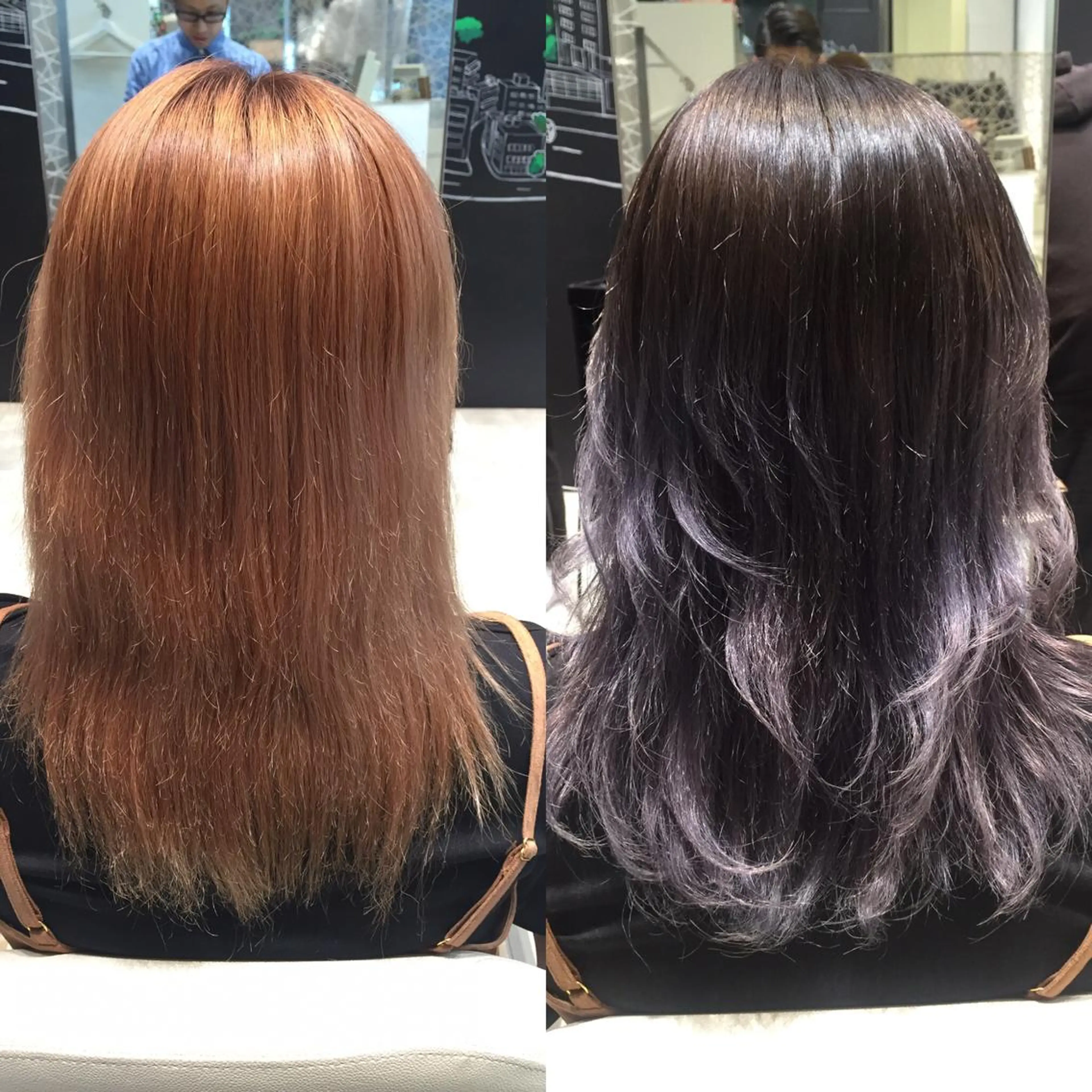 ショート ミディアム セミロング ロング カラー アッシュ グラデーションカラー イルミナカラー バイオレットカラー Re:ta KANZOのヘアスタイル