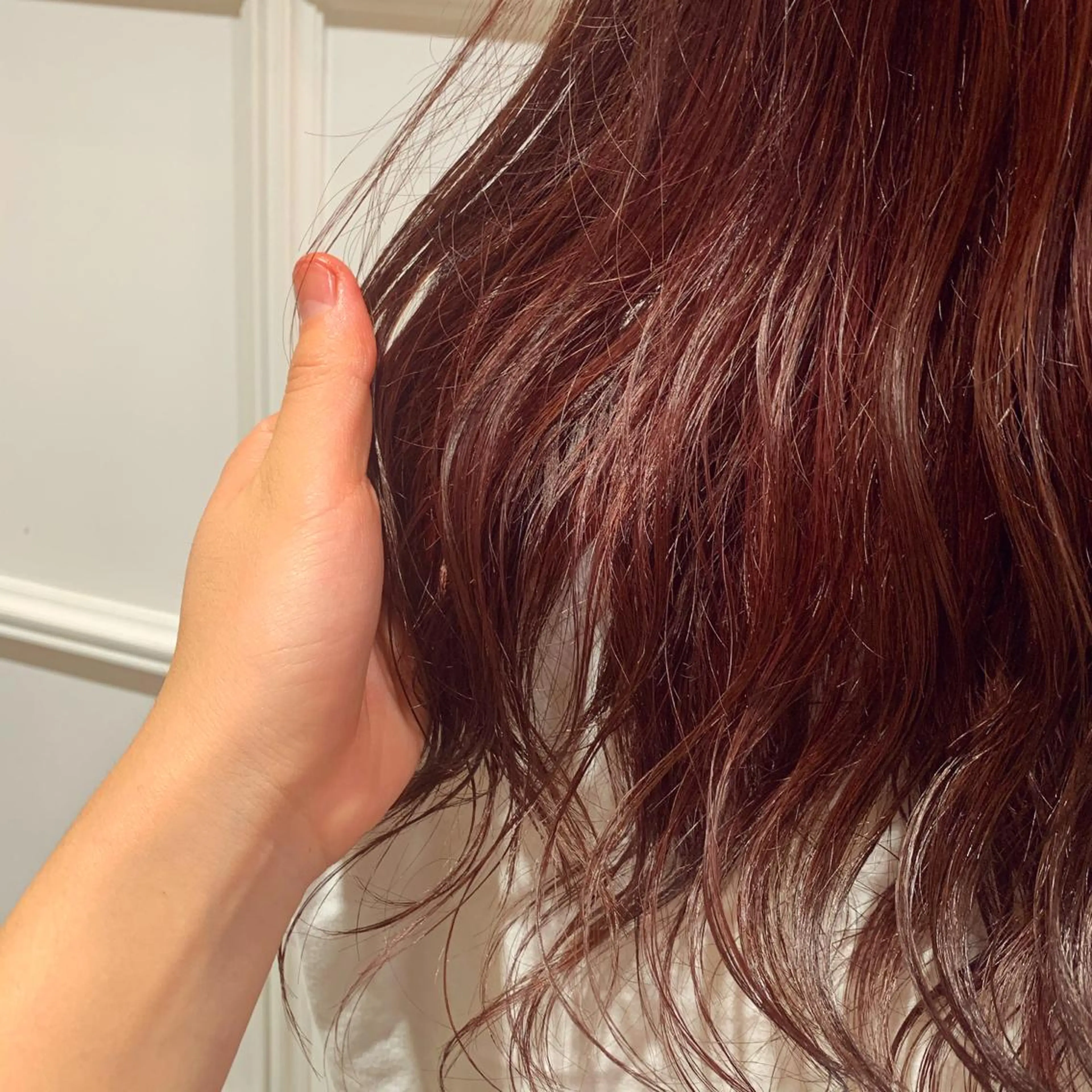 セミロング カラー 髪質改善カラー&TR 縮毛矯正/弱酸性矯正のヘアスタイル