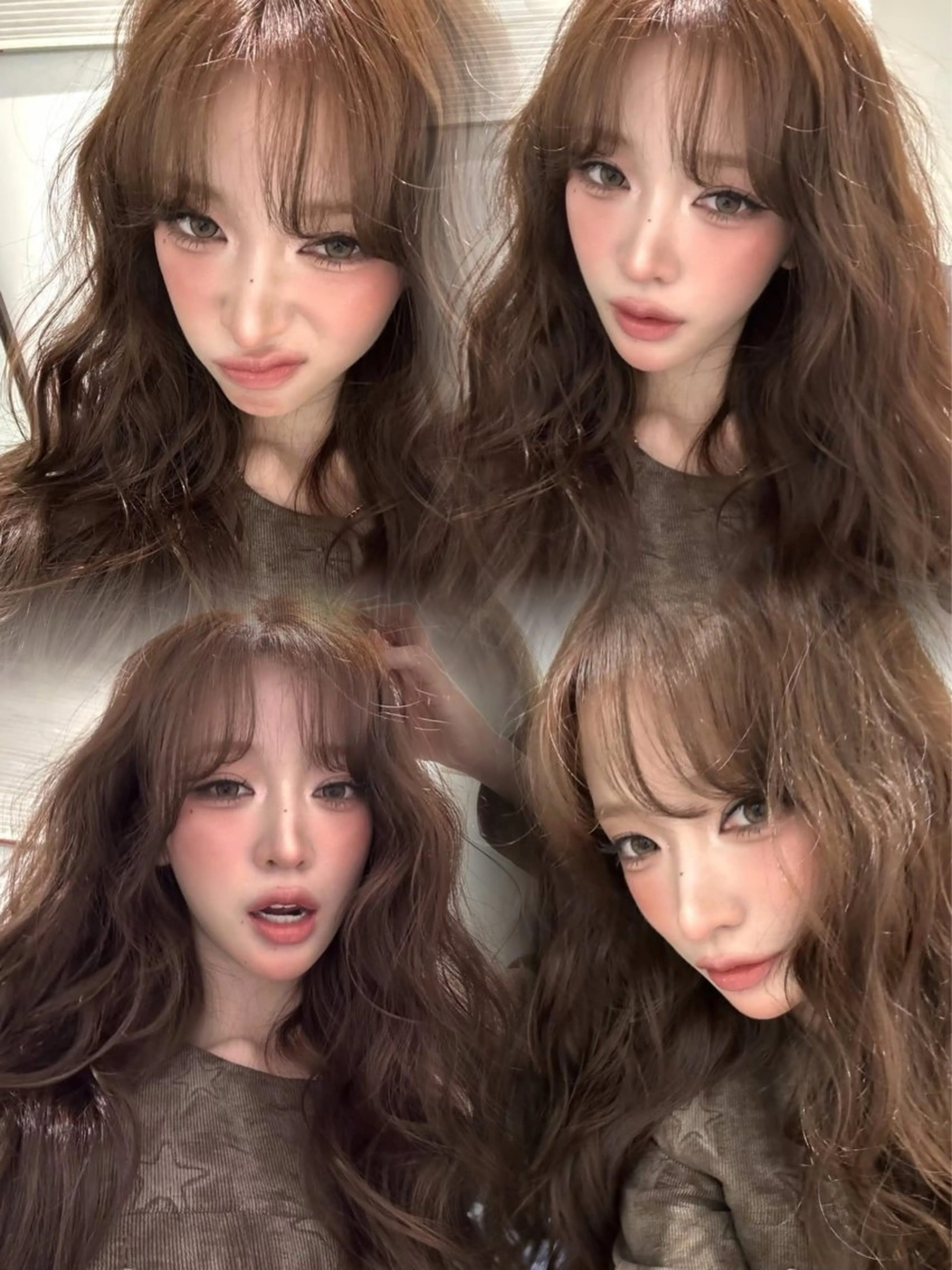 ロング カラー 韓国×ワンホン 艶カラー/ハヅキ🎀のヘアスタイル