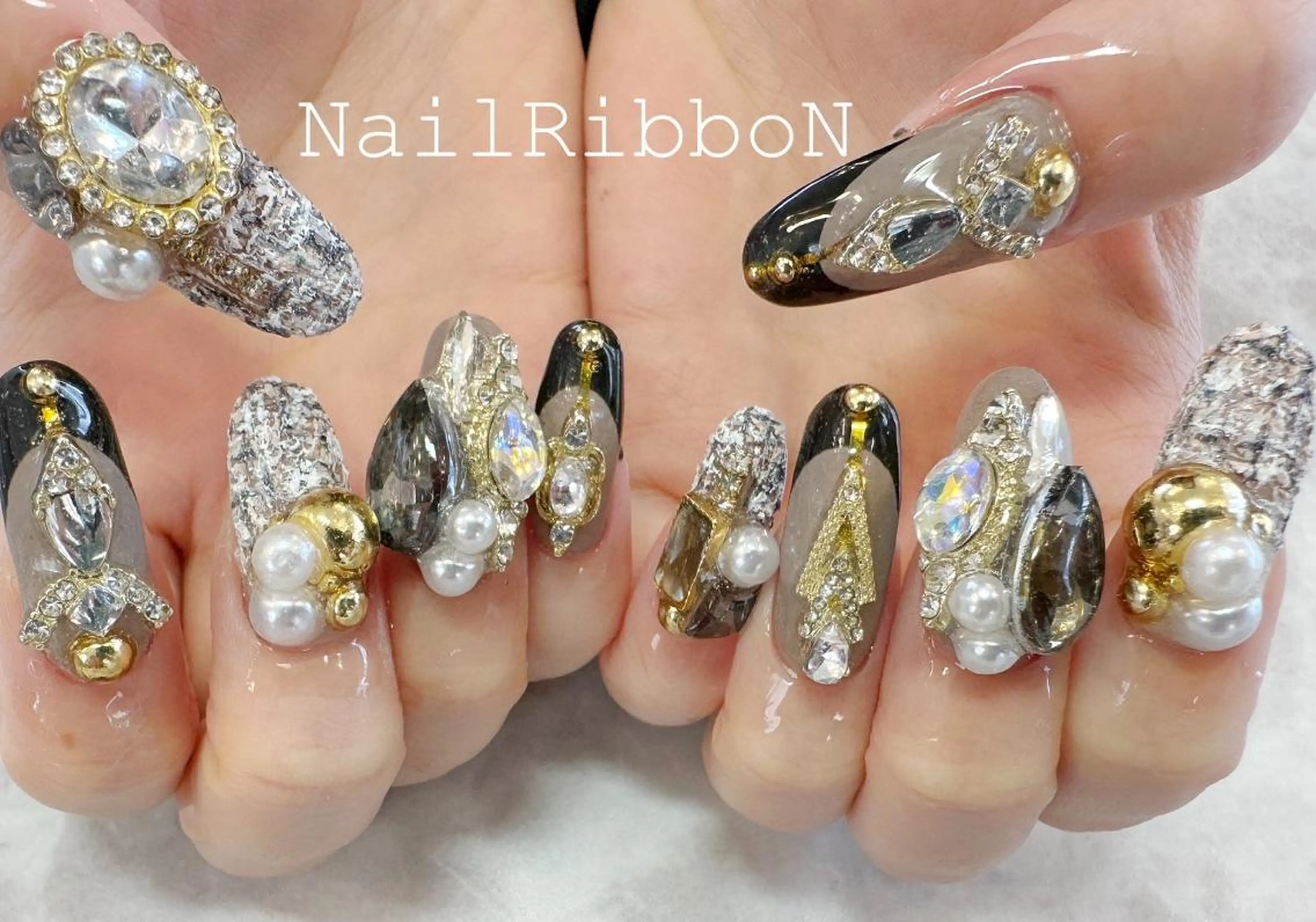 ネイル ネイルリボン 石田のネイルデザイン