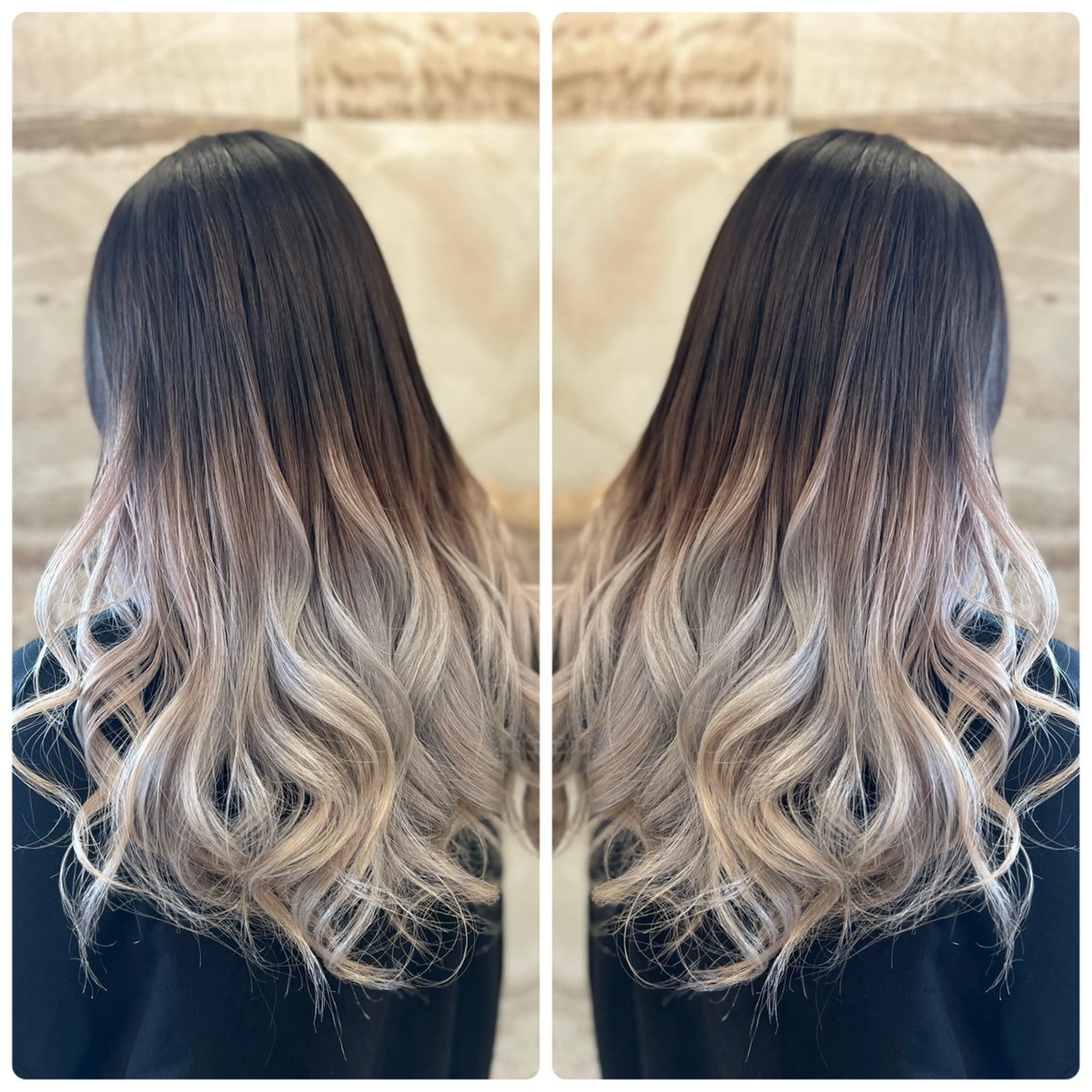 ロング カラー グレージュ ヘアカラー トリートメント 小山内 龍一郎 店長のヘアスタイル