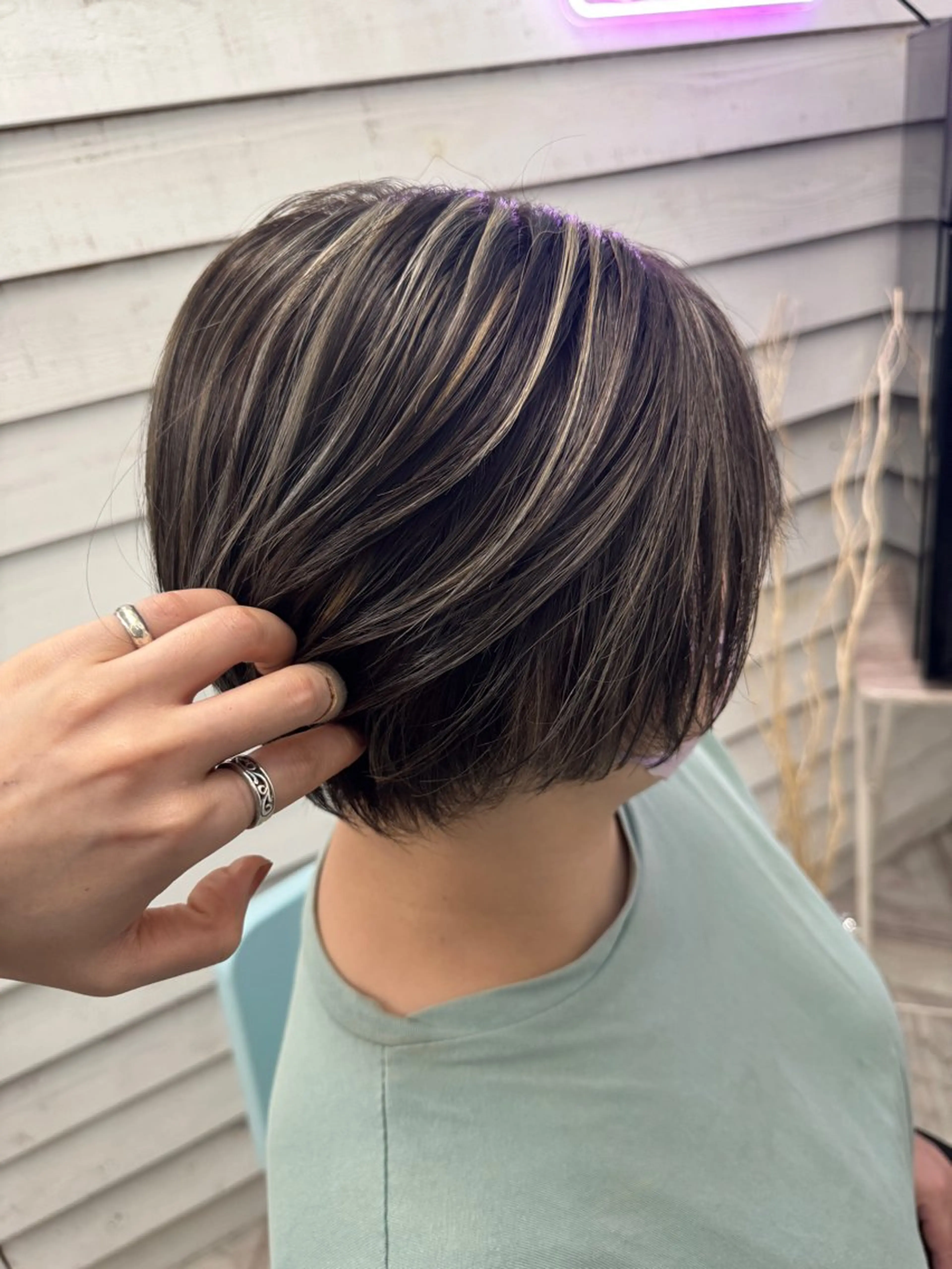 ショート ハイライト YU MAのヘアスタイル