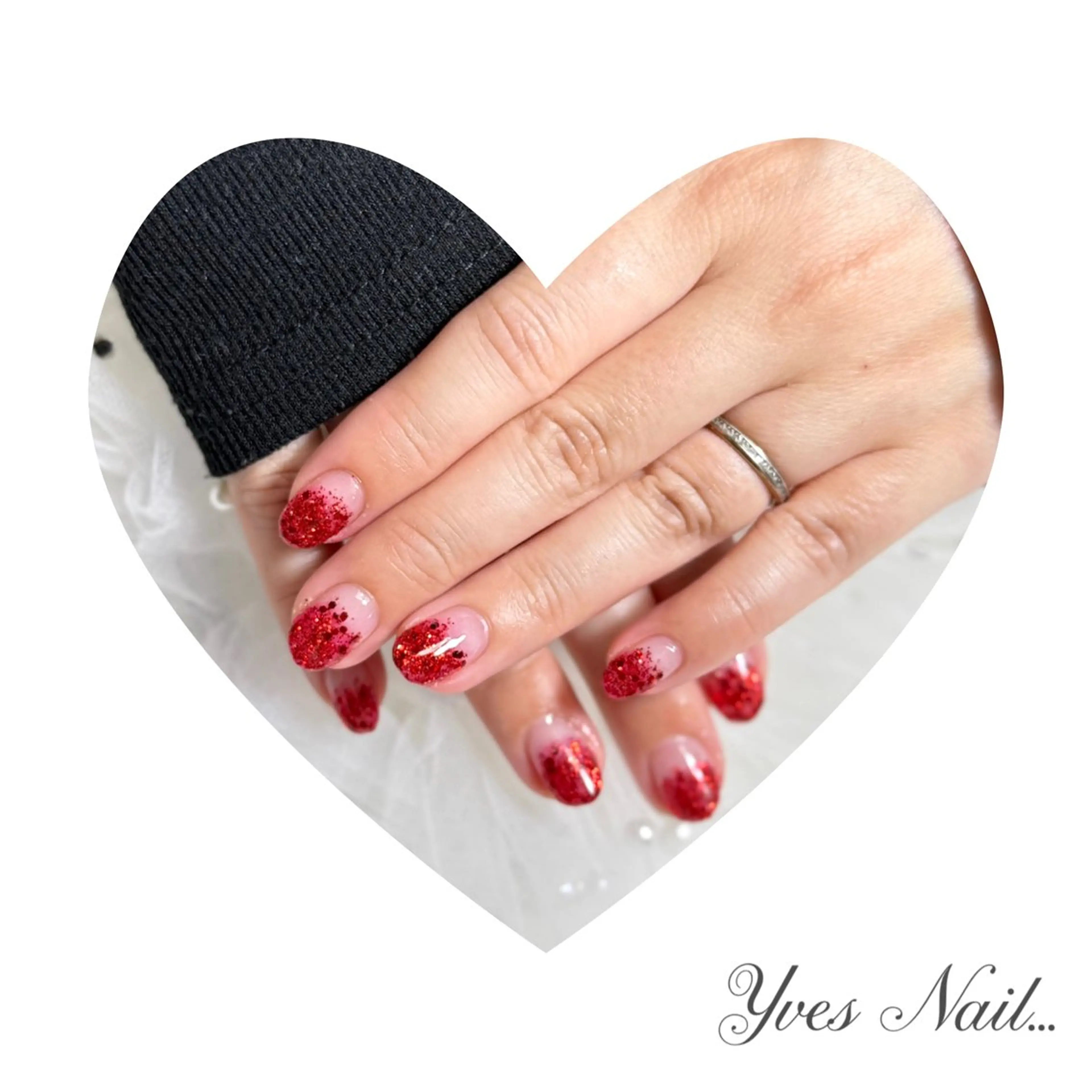 ネイル グラデーション ラメ(グリッター) ラメグラデーション ハンドネイル kanno yのネイルデザイン