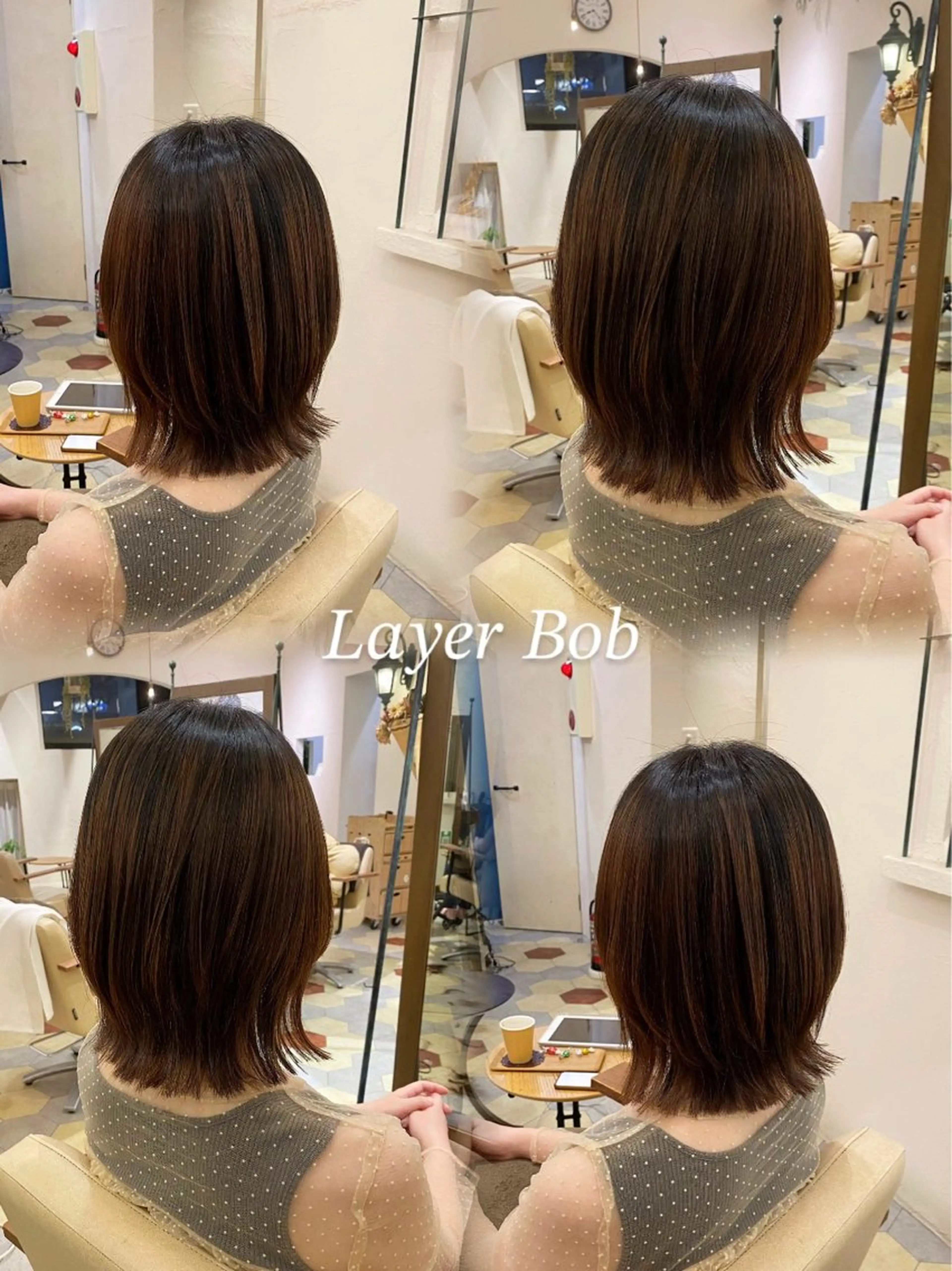 ミディアム 酸性ストレート カット 縮毛矯正 トリートメント 艶髪/艶カラー/縮毛 /   タキダのヘアスタイル