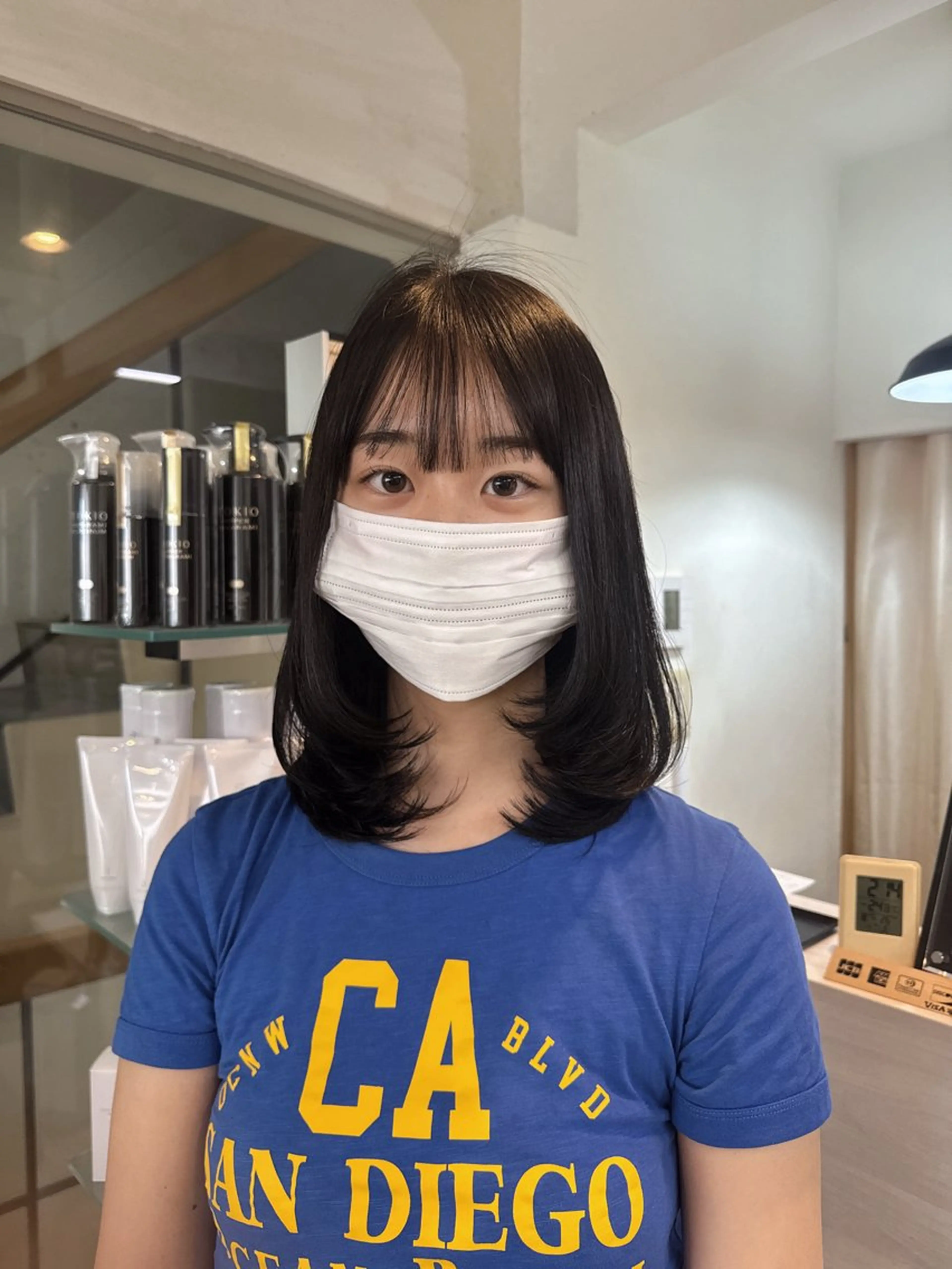 ミディアム レイヤーカット MIREI /韓国風 /大阪美容室のヘアスタイル