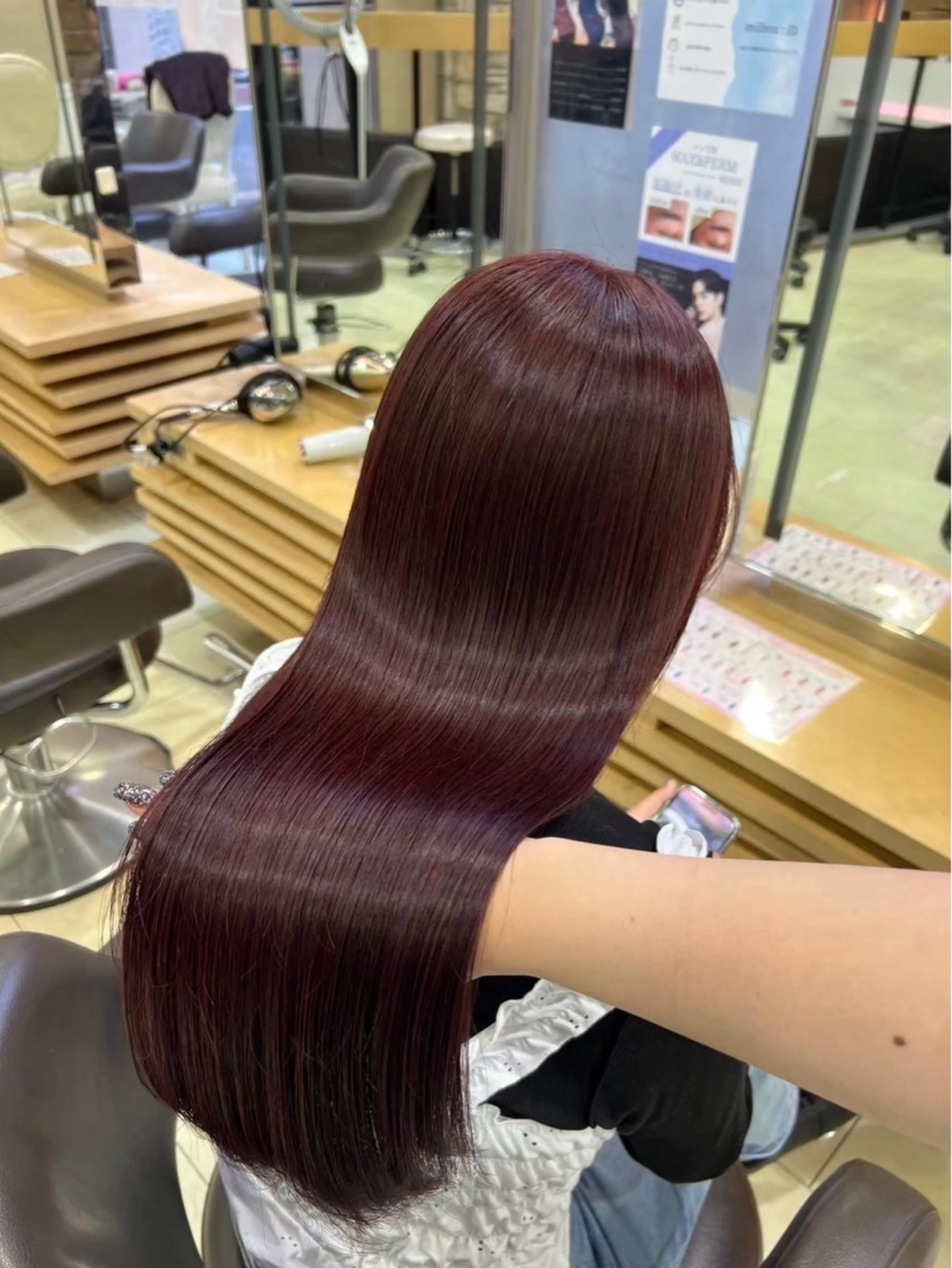 ミディアム ヘアカラー トリートメント 艶カラー/eye 🫧ྀི/栞のヘアスタイル