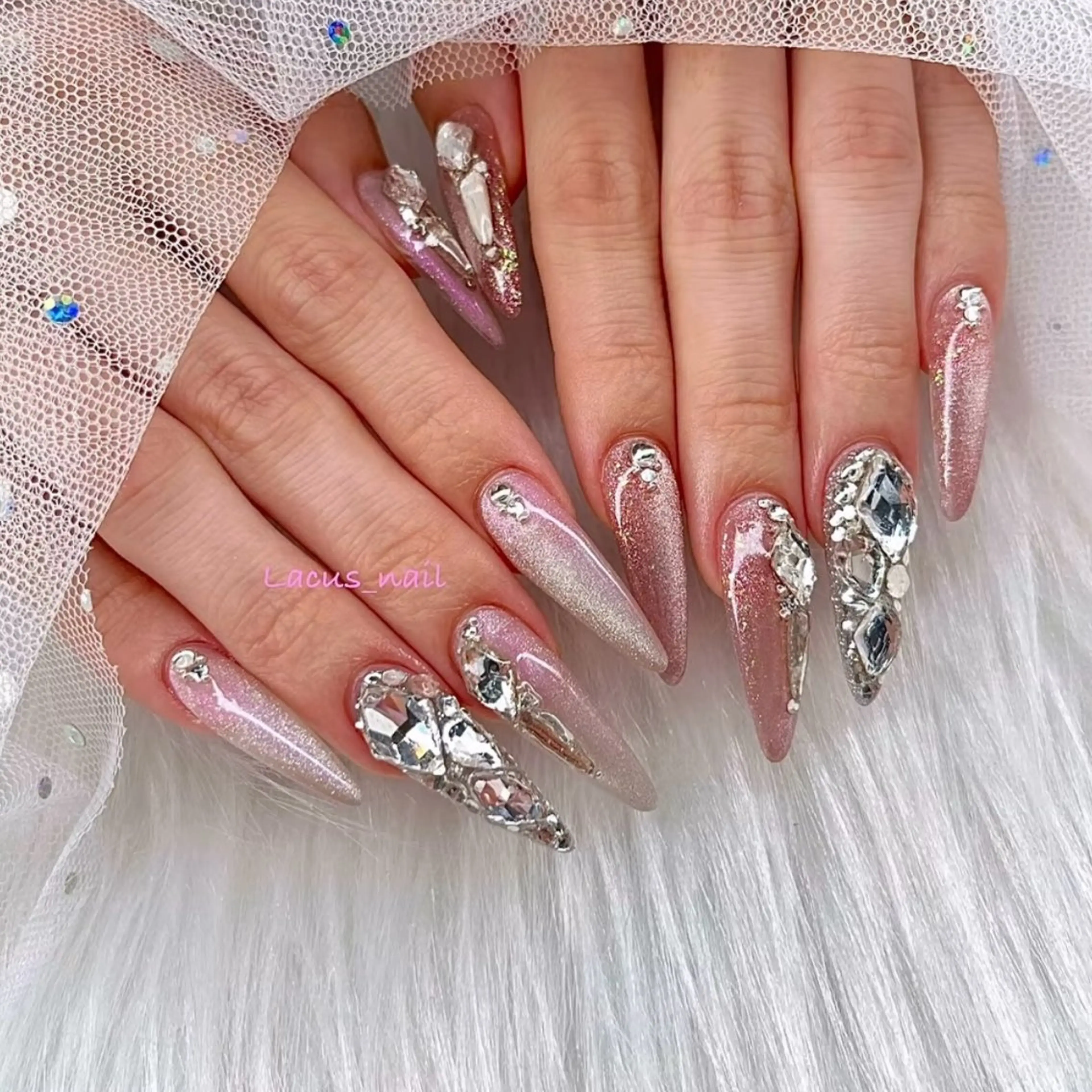 ネイル アートネイル スカルプネイル Nail Salon Lacusのネイルデザイン