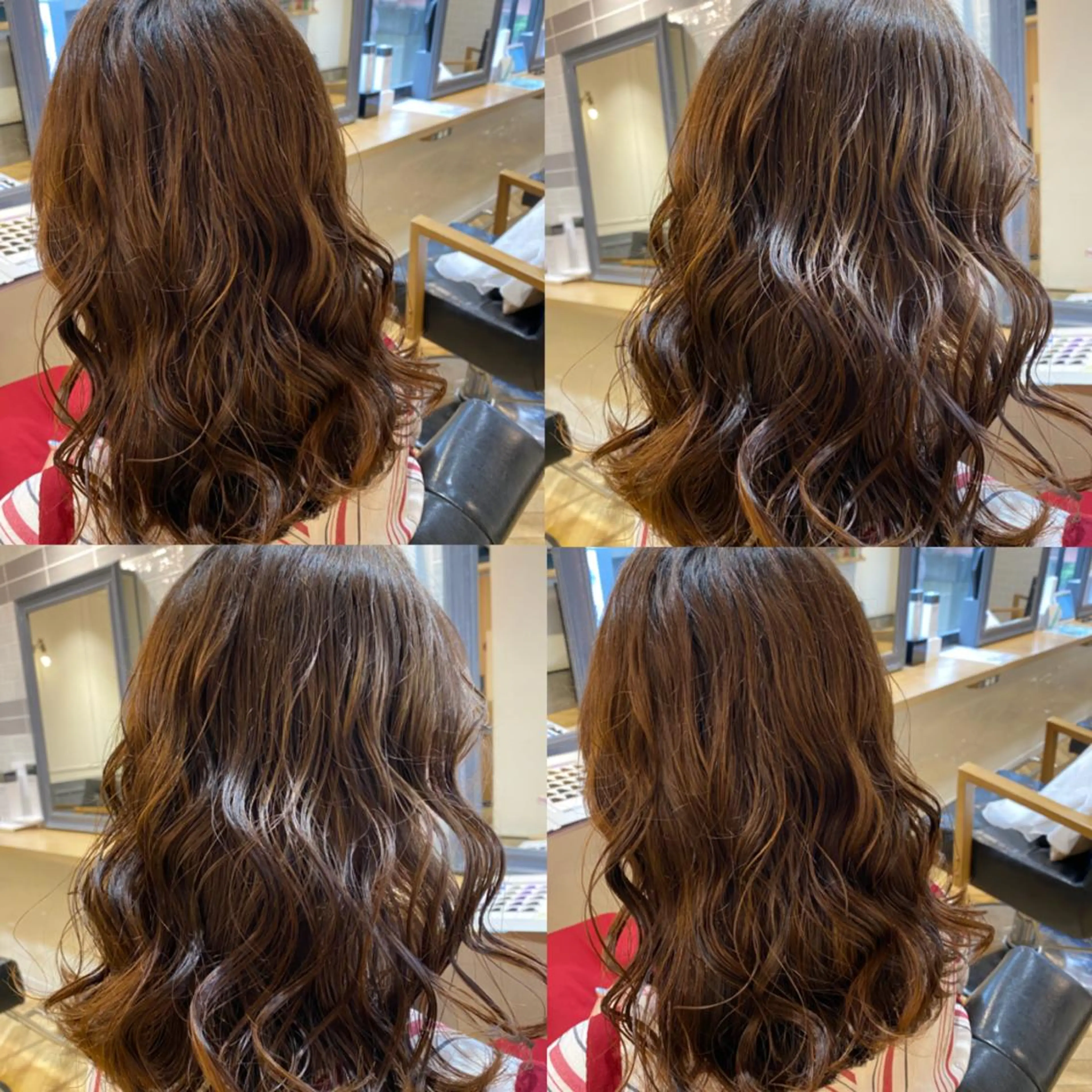 セミロング ヘアアレンジ 艶カラー/韓国顔周り 🎀mamiのヘアスタイル