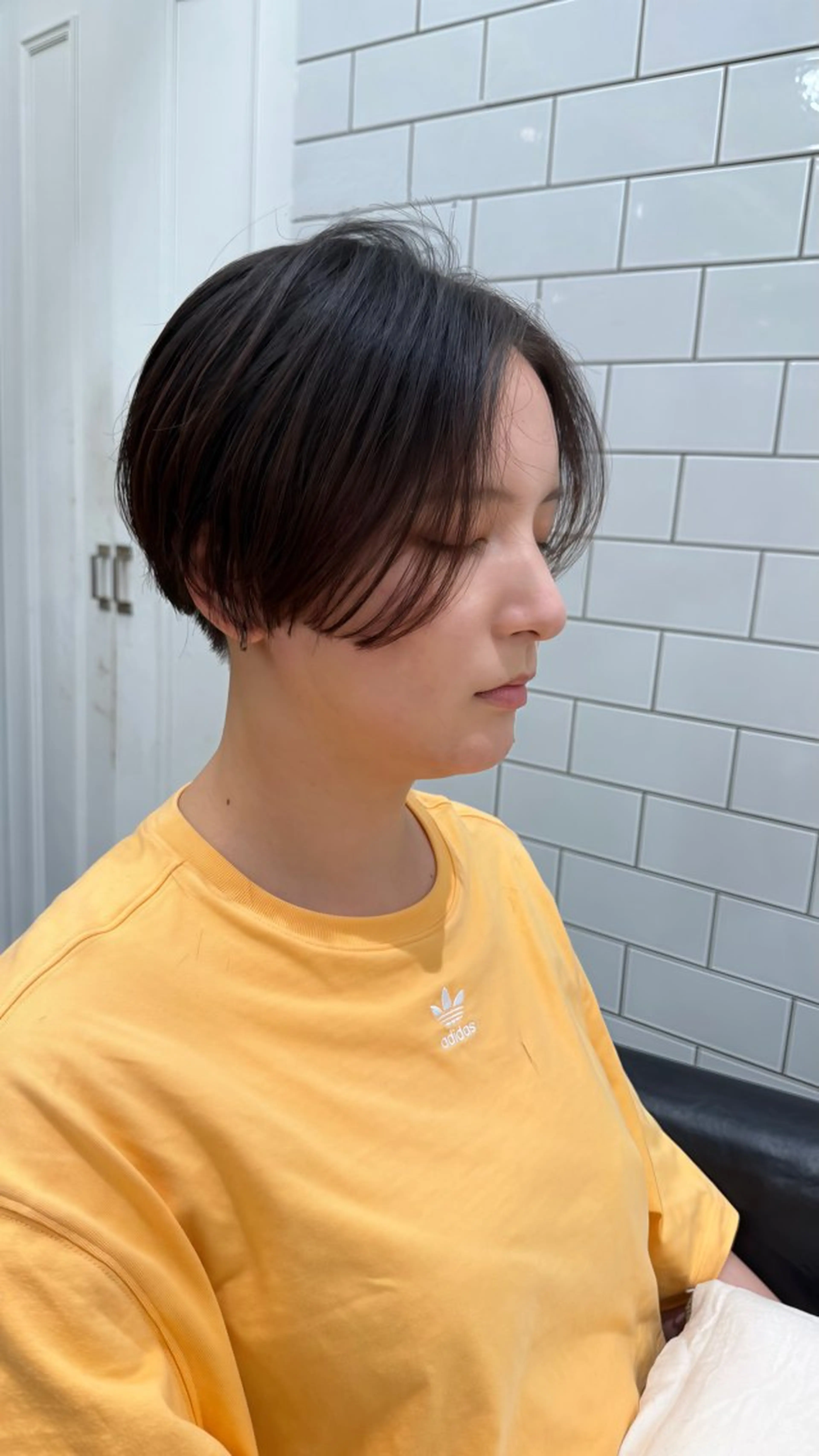 ショート ハンサムショート ショートヘア 白髪ぼかし 👒堀江・ヨンスクのヘアスタイル