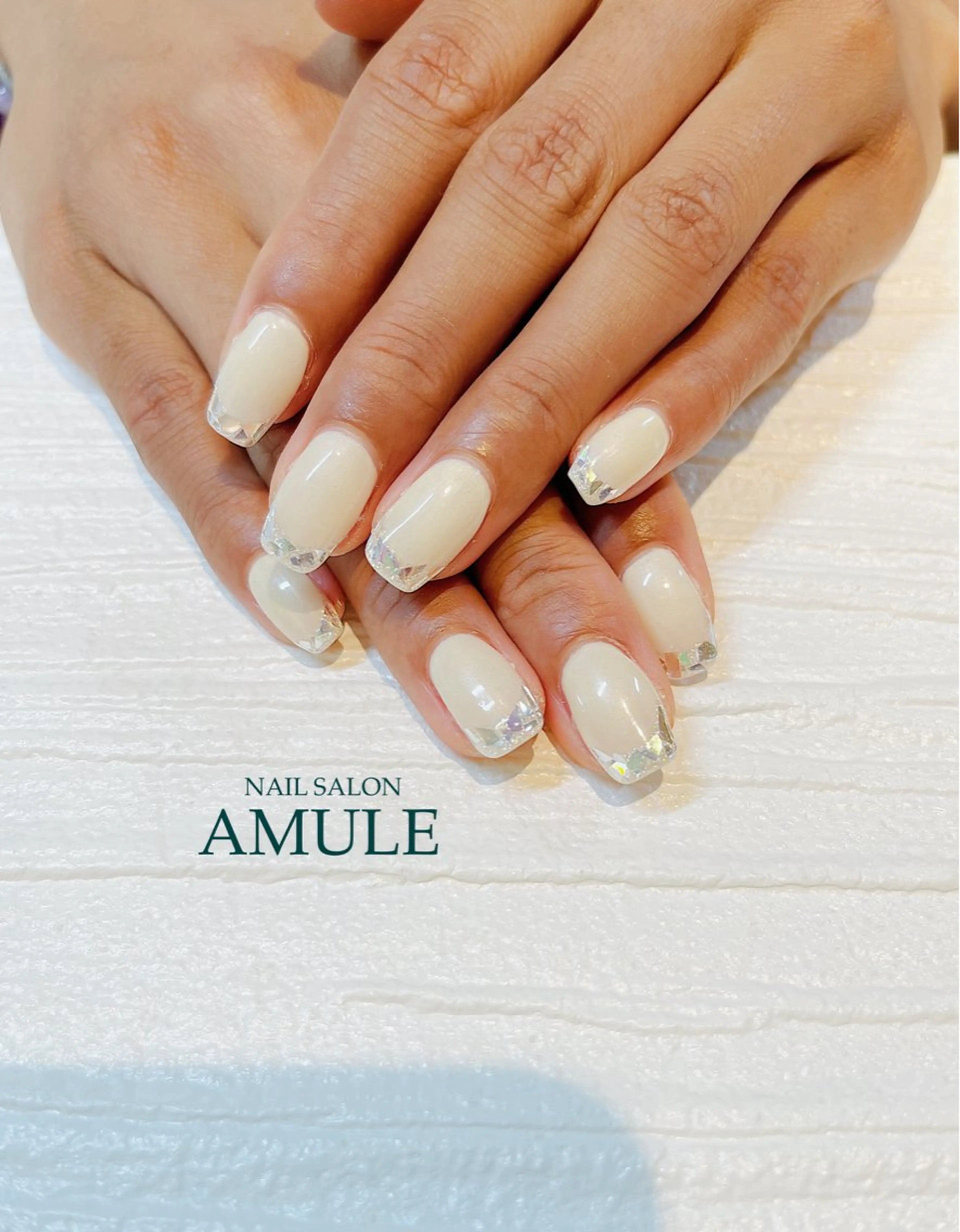 ネイル フレンチネイル ジェルネイル ミラーネイル ワンカラーネイル ハンドネイル NAILSALON AMULEのネイルデザイン