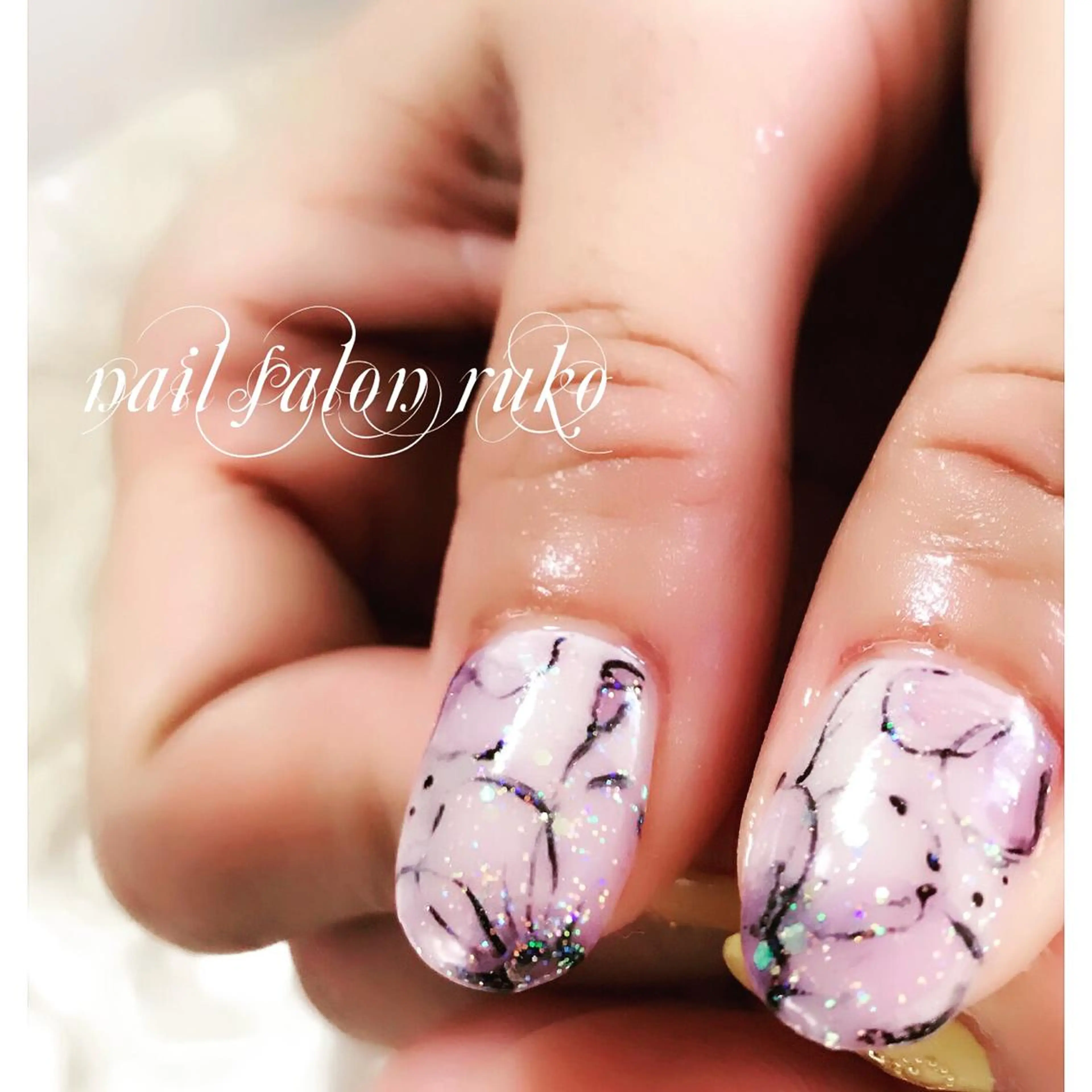 ネイル フラワーネイル pang akiのマツエク・マツパデザイン