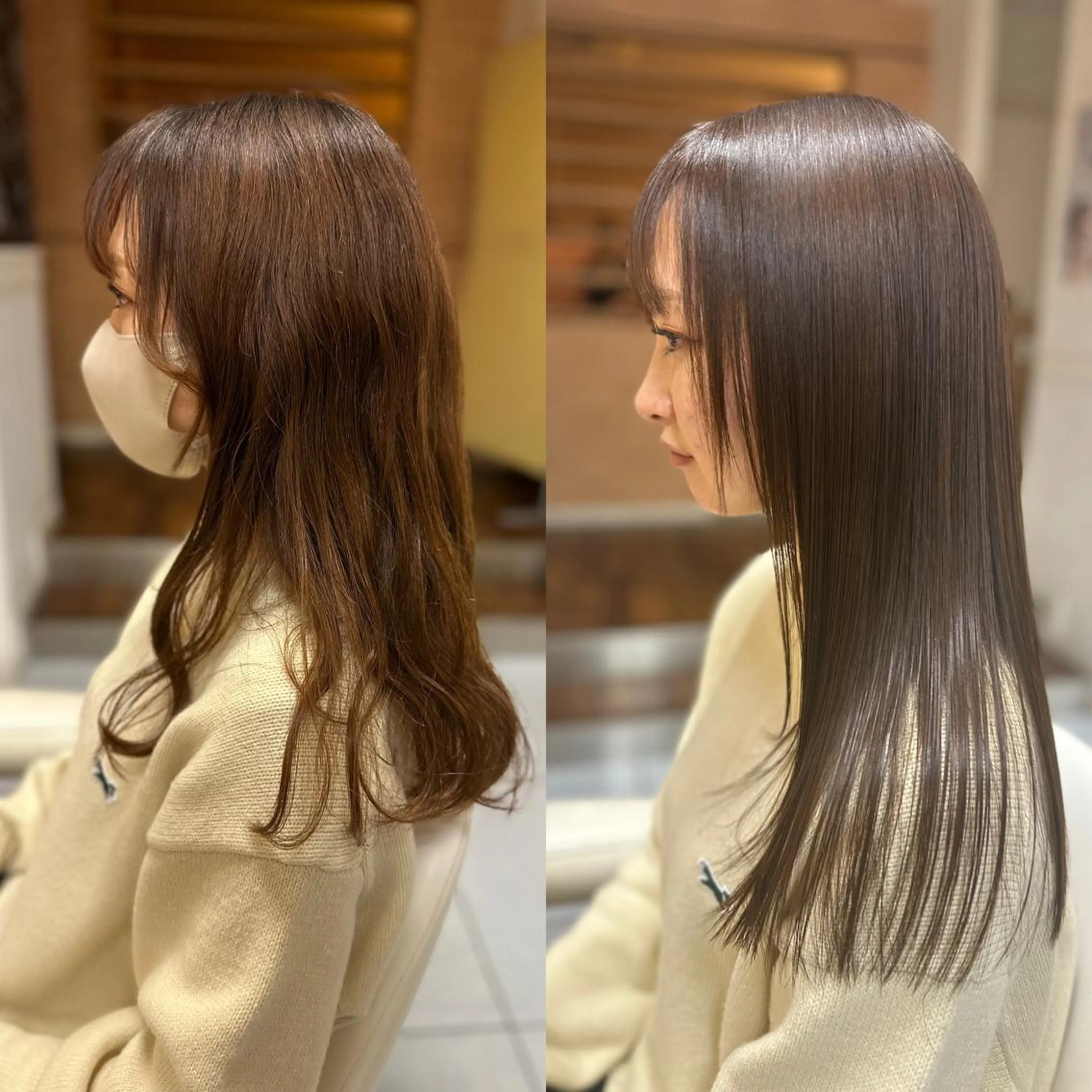 【本日1名限定】【欲張り贅沢パック】❤️カット＋カラー＋髪質改善縮毛矯正＋2ステップトリートメント🎶の写真