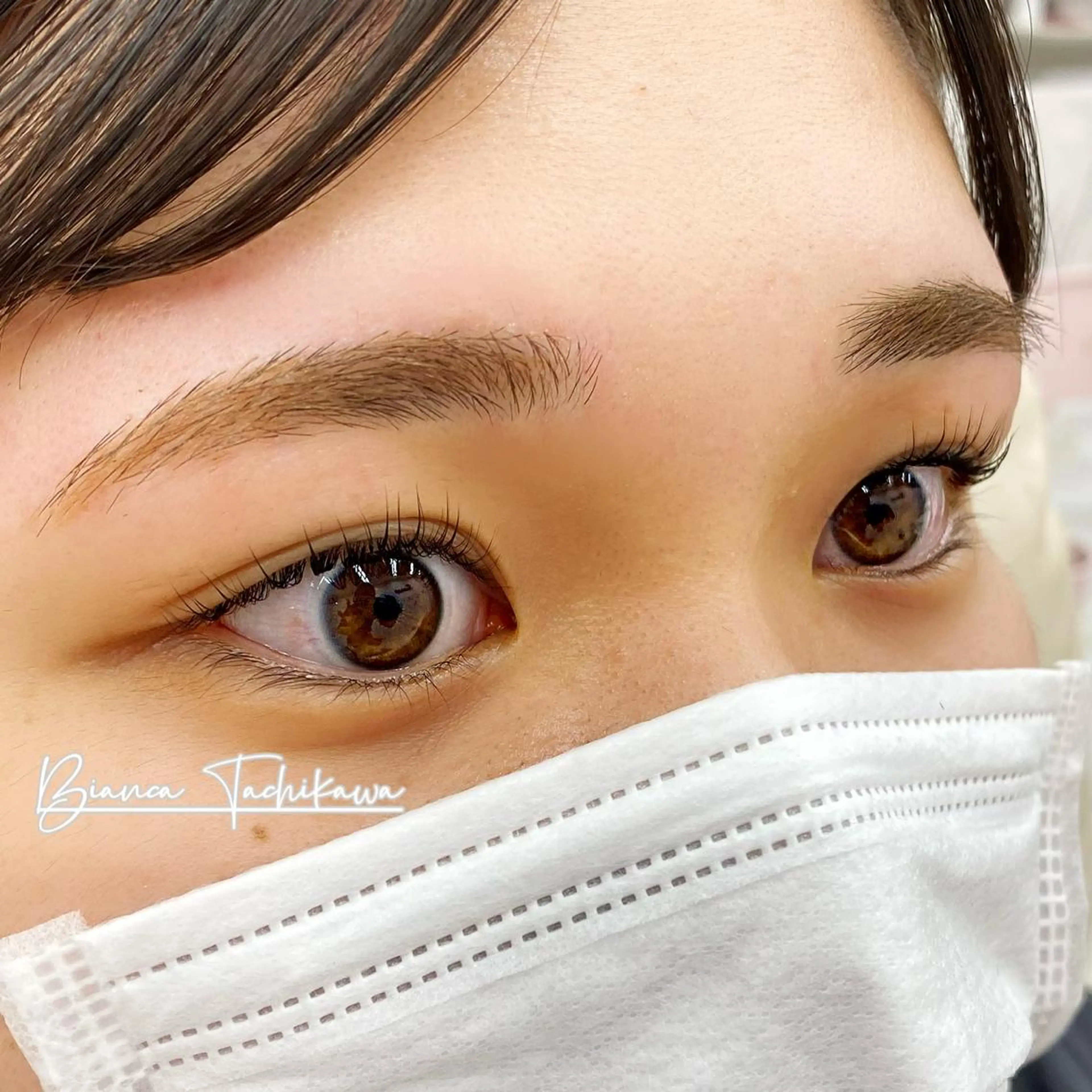 アイブロウ 眉毛ワックス脱毛 マツパ Bianca立川店 川村のマツエク・マツパデザイン