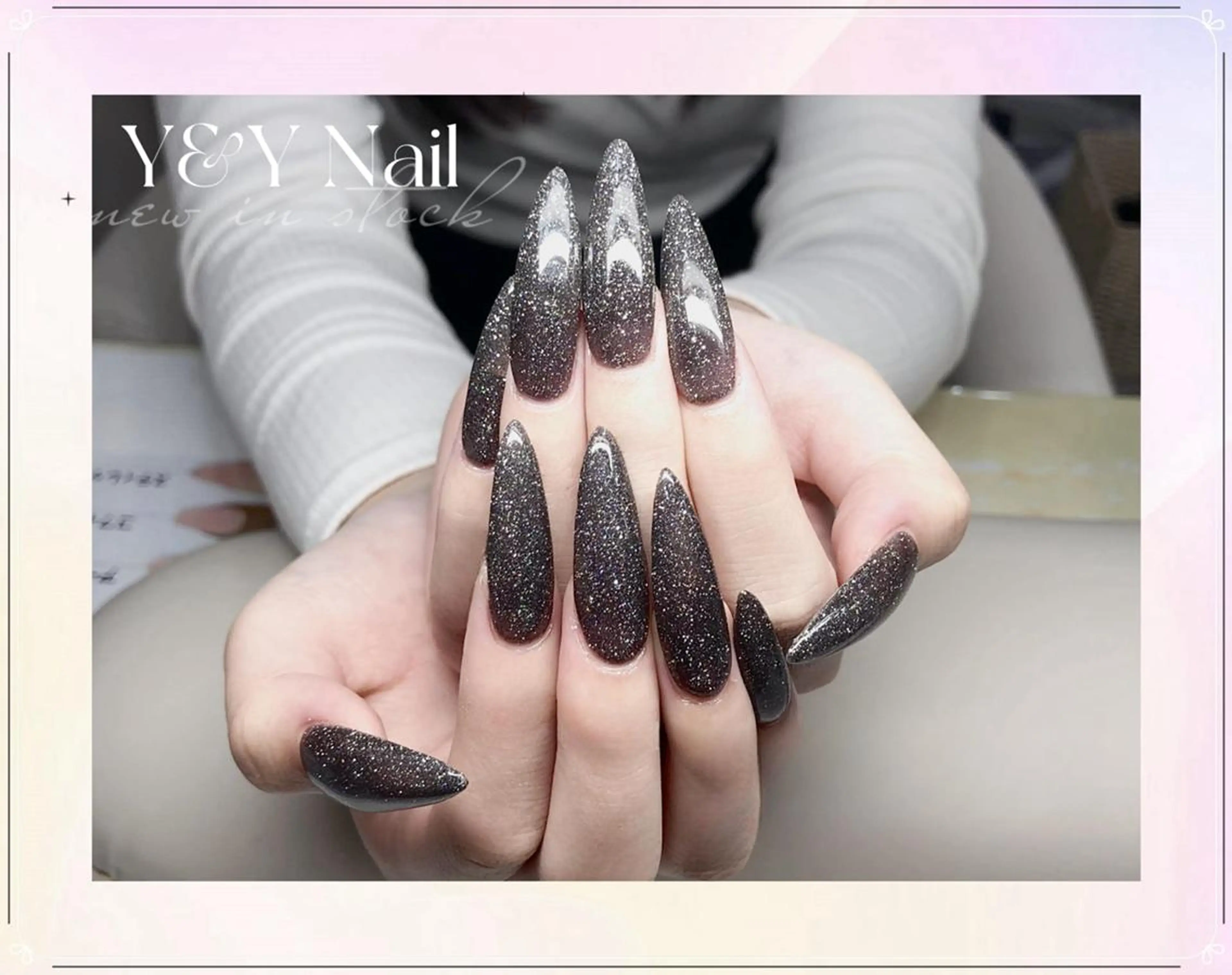 ★【HAND スカルプ長出し10本】ワンカラーorラメグラデーションの写真