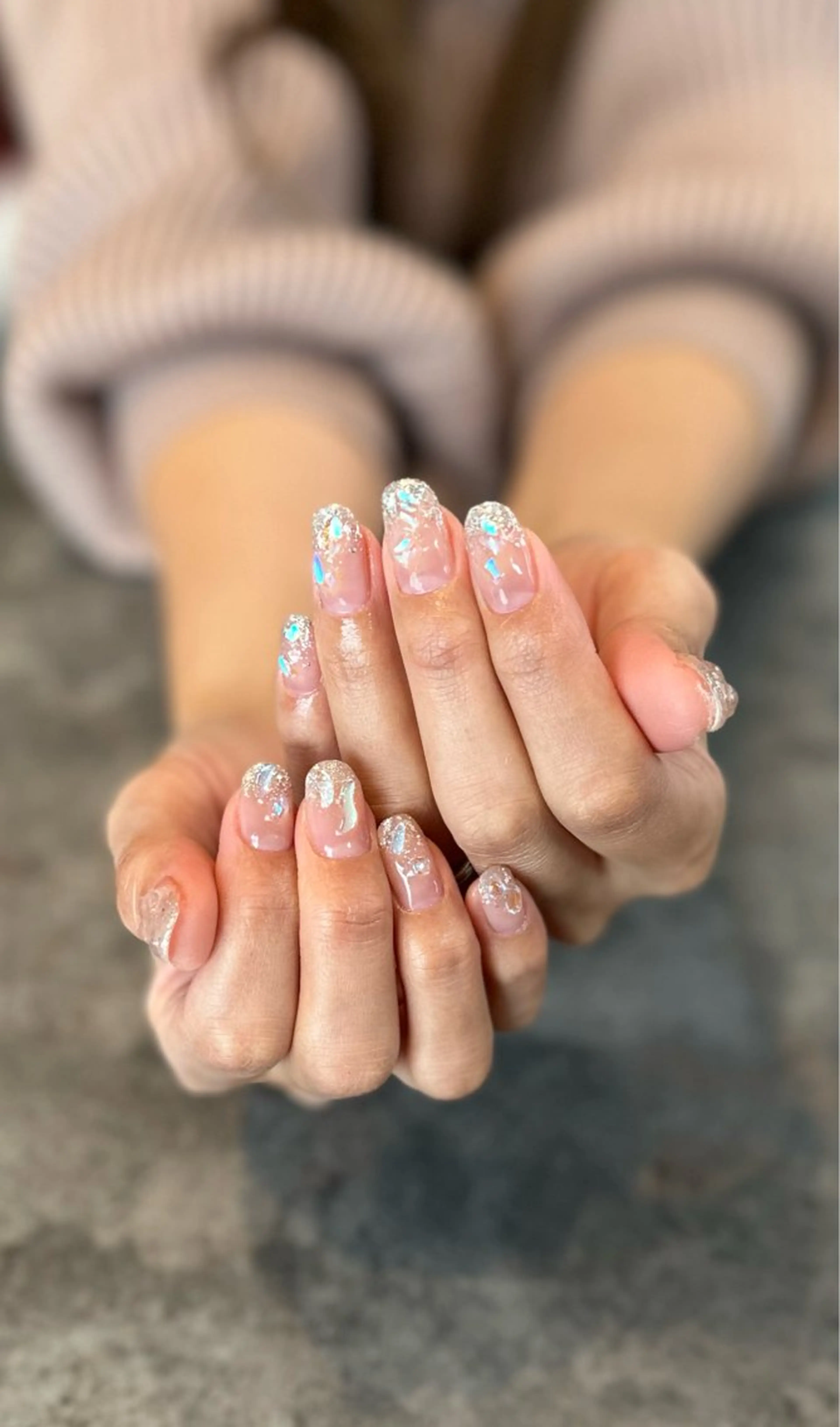 ネイル フレンチネイル マグネットネイル 大理石ネイル(マーブル) ミラーネイル ニュアンスネイル nail salon amanoのネイルデザイン