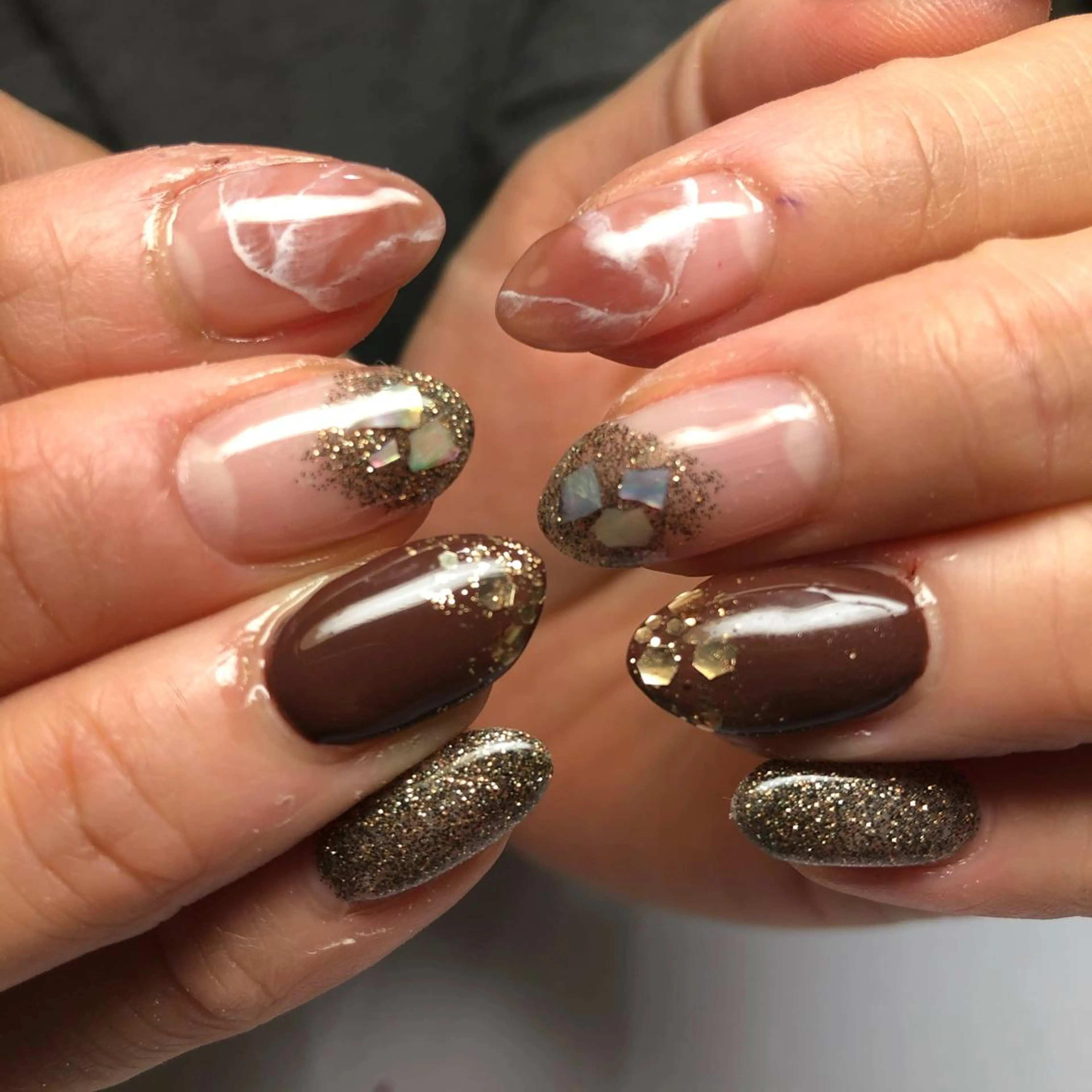 ネイル 大理石ネイル(マーブル) Serenity by Mari所属・Shinozaki mariのネイルデザイン