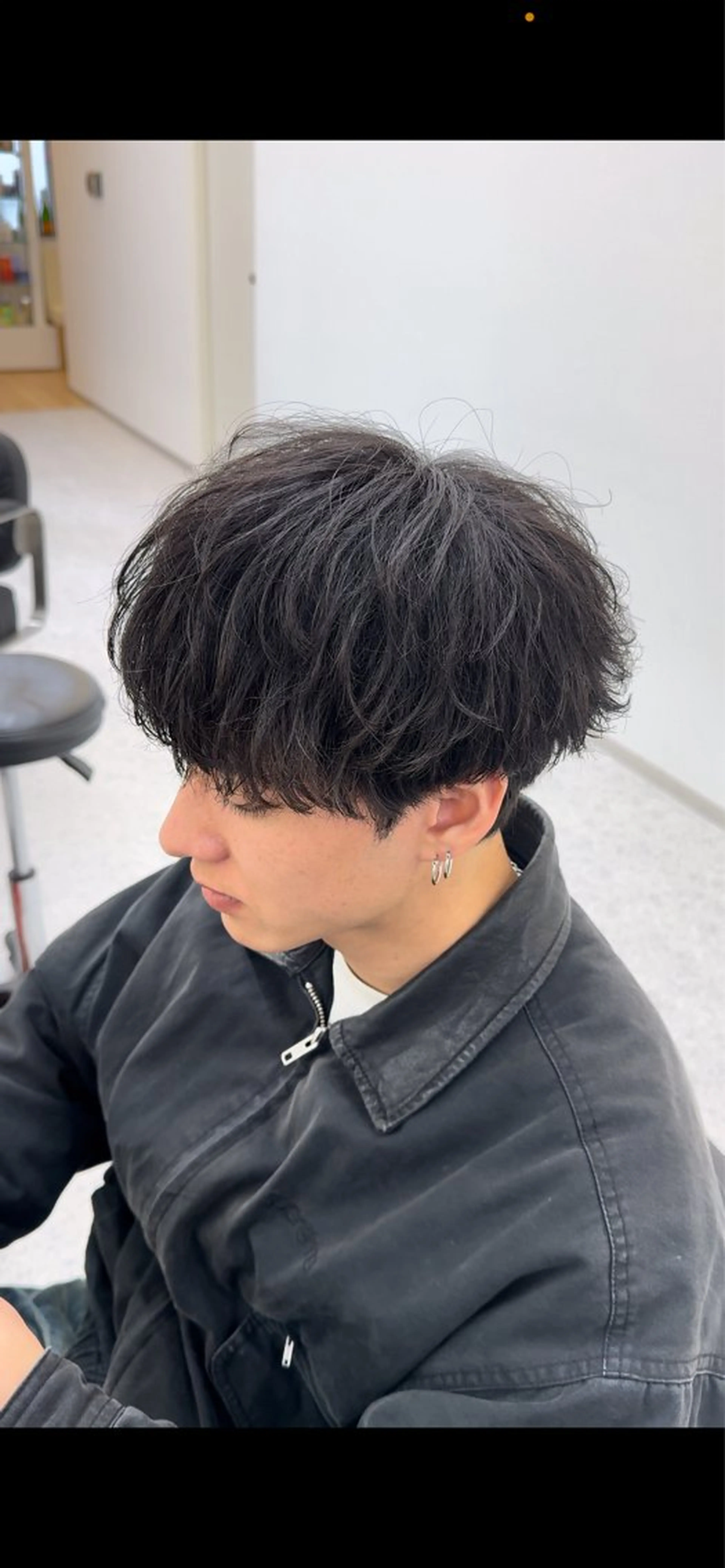 パーマ メンズ カット パーマ 小島 希星のヘアスタイル