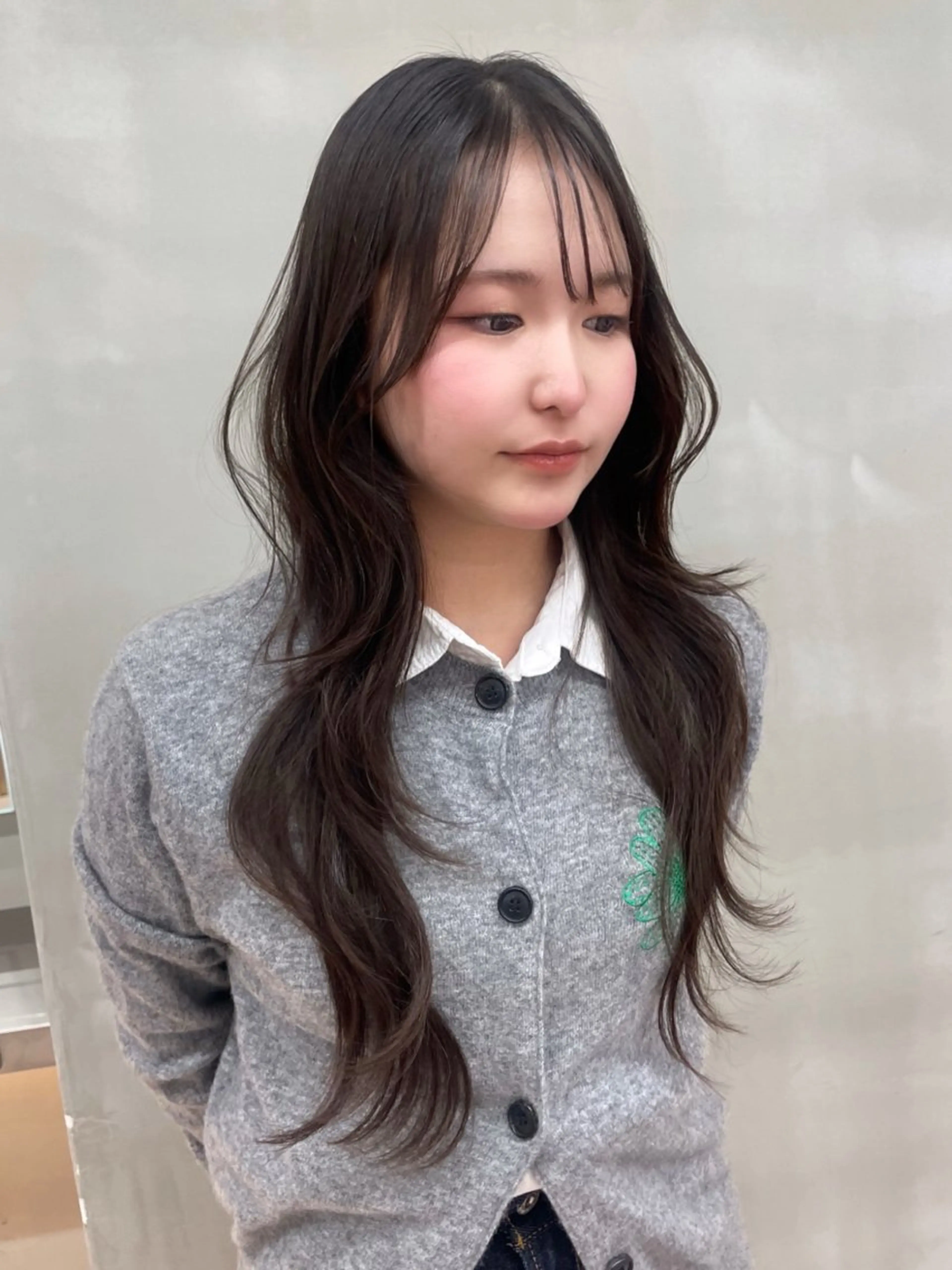 ロング ハッシュカット カット トリートメント ヘッドスパ ヘアセット 韓国ヘア/レイヤー Londエレンのヘアスタイル