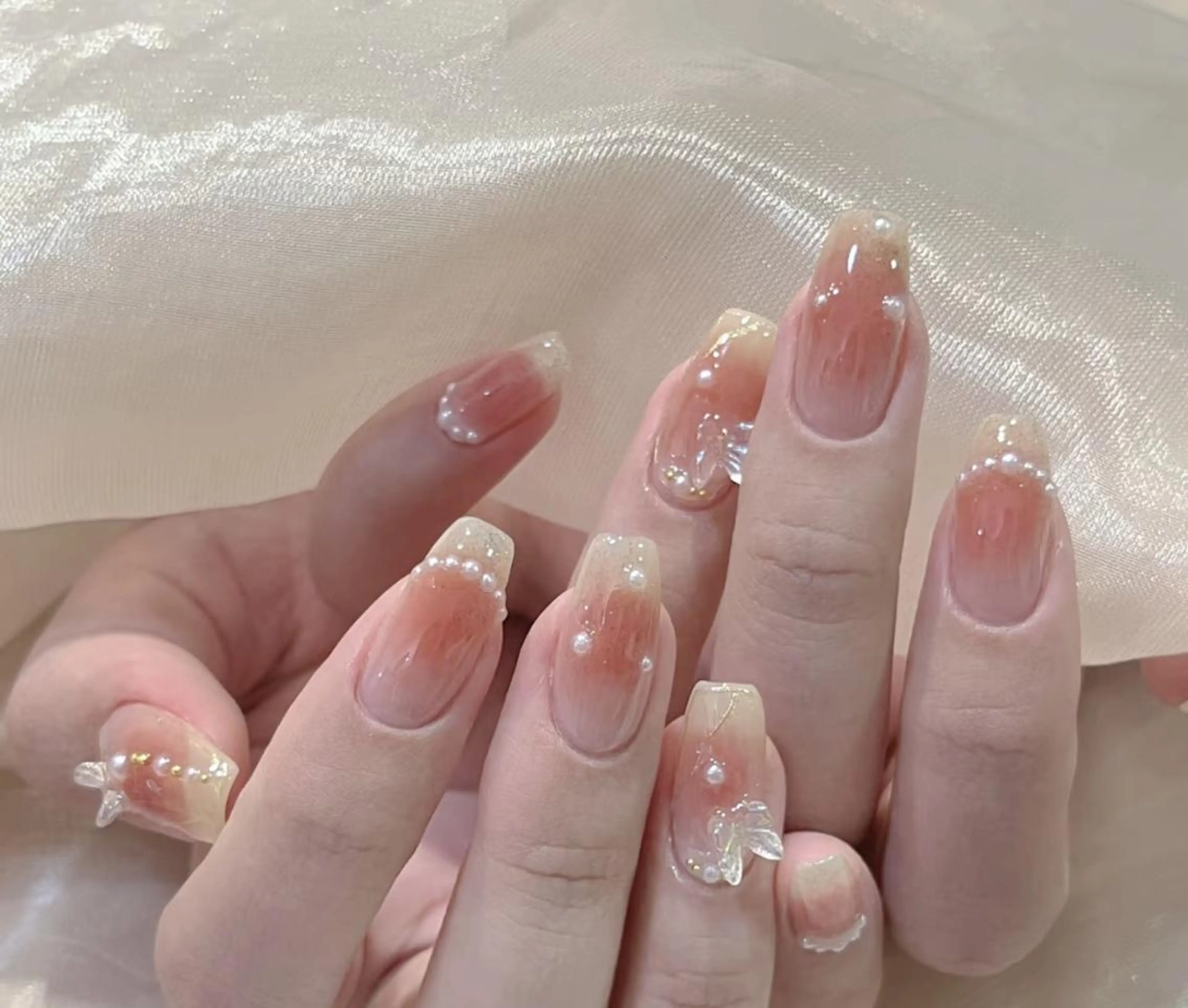 ネイル By moonネイル 🌷ワンホン/韓国風のネイルデザイン