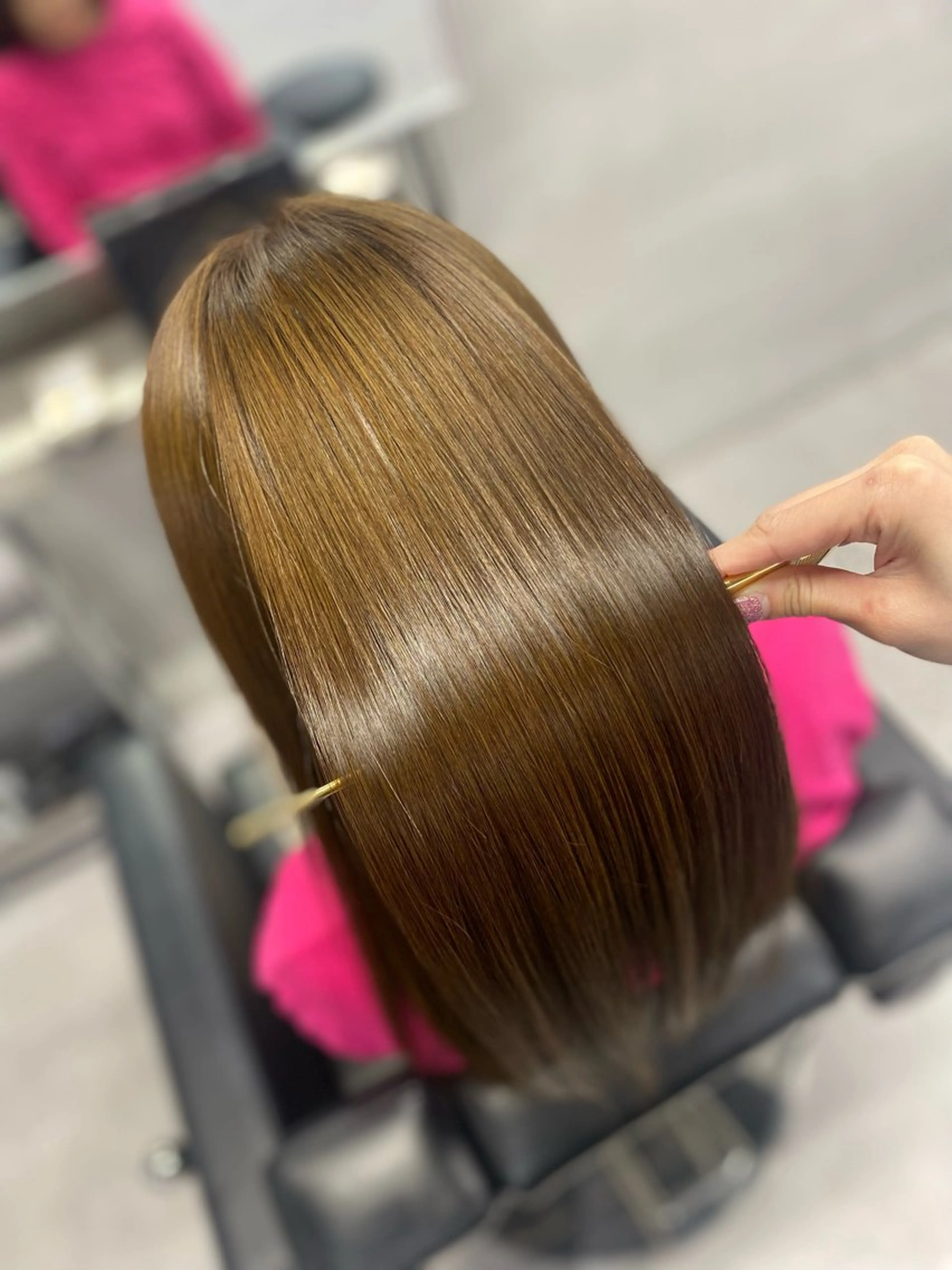 セミロング 髪質改善 カット ヘアカラー トリートメント 艶髪/縮毛矯正 🫧辻野海羽のヘアスタイル