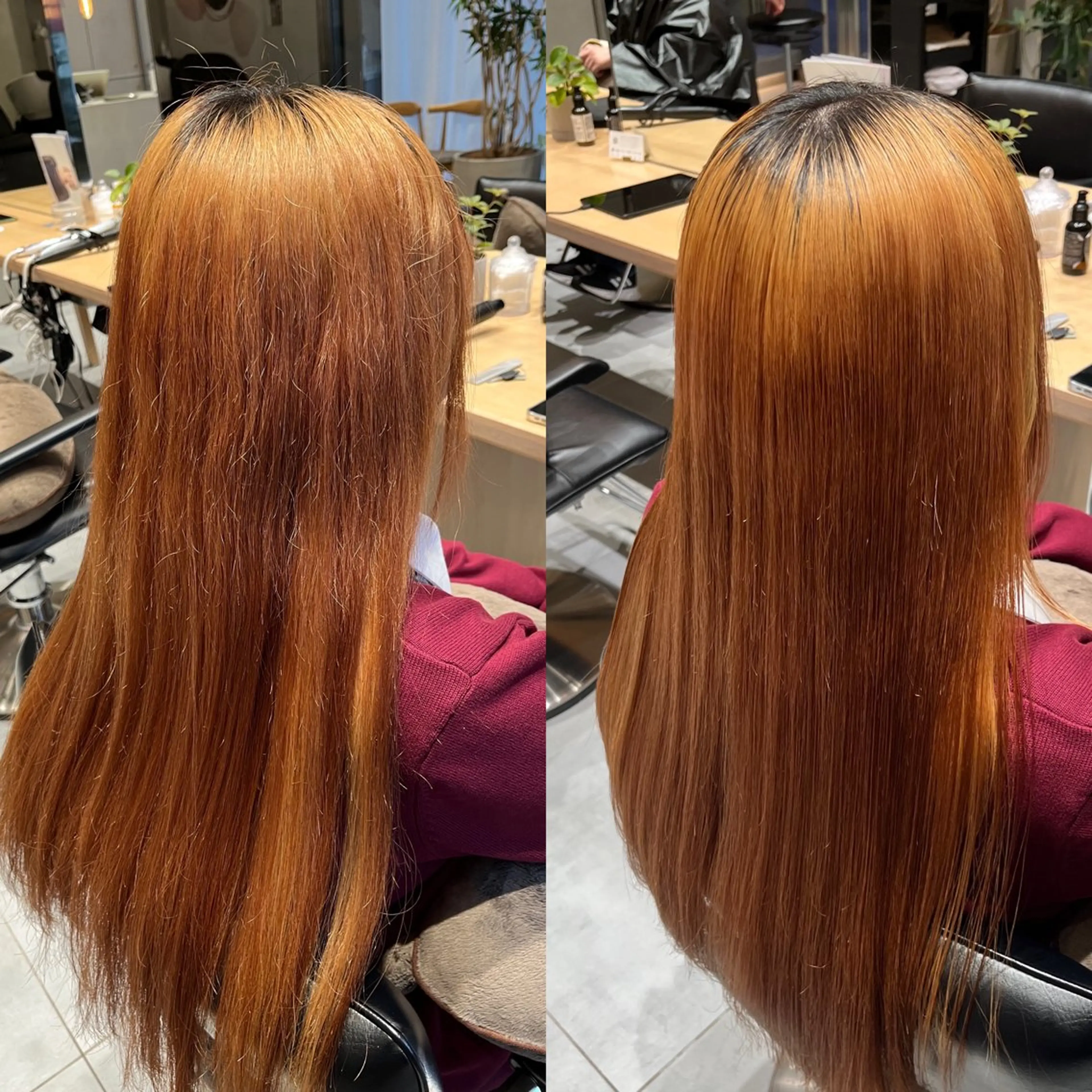 【ブリーチ毛対応🔥】酸性ストレートパーマ+前処理+1stepトリートメント【学割あり】の写真