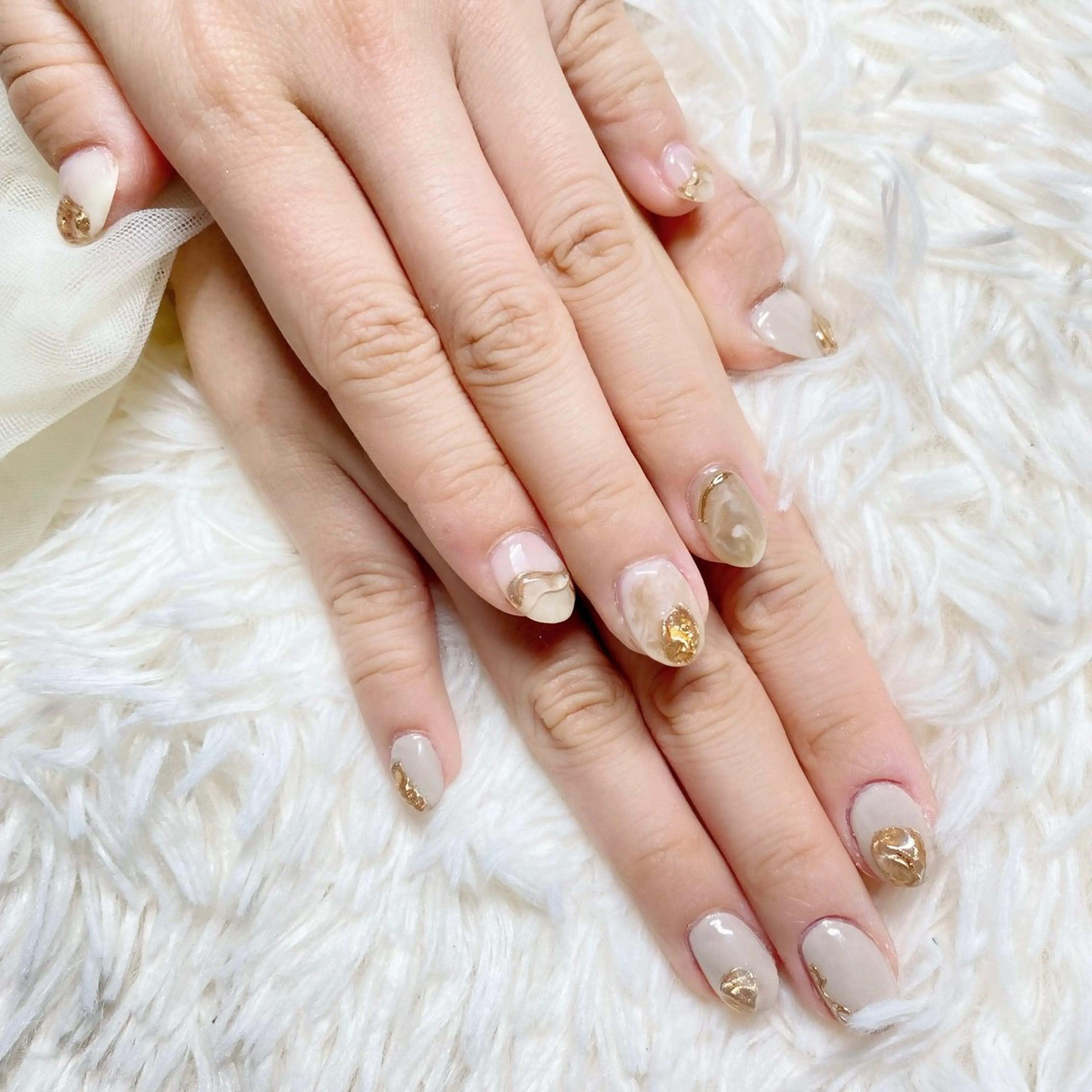 ネイル ニュアンスネイル ハンドネイル nail salon Ecrin所属・前島 稀歩のネイルデザイン