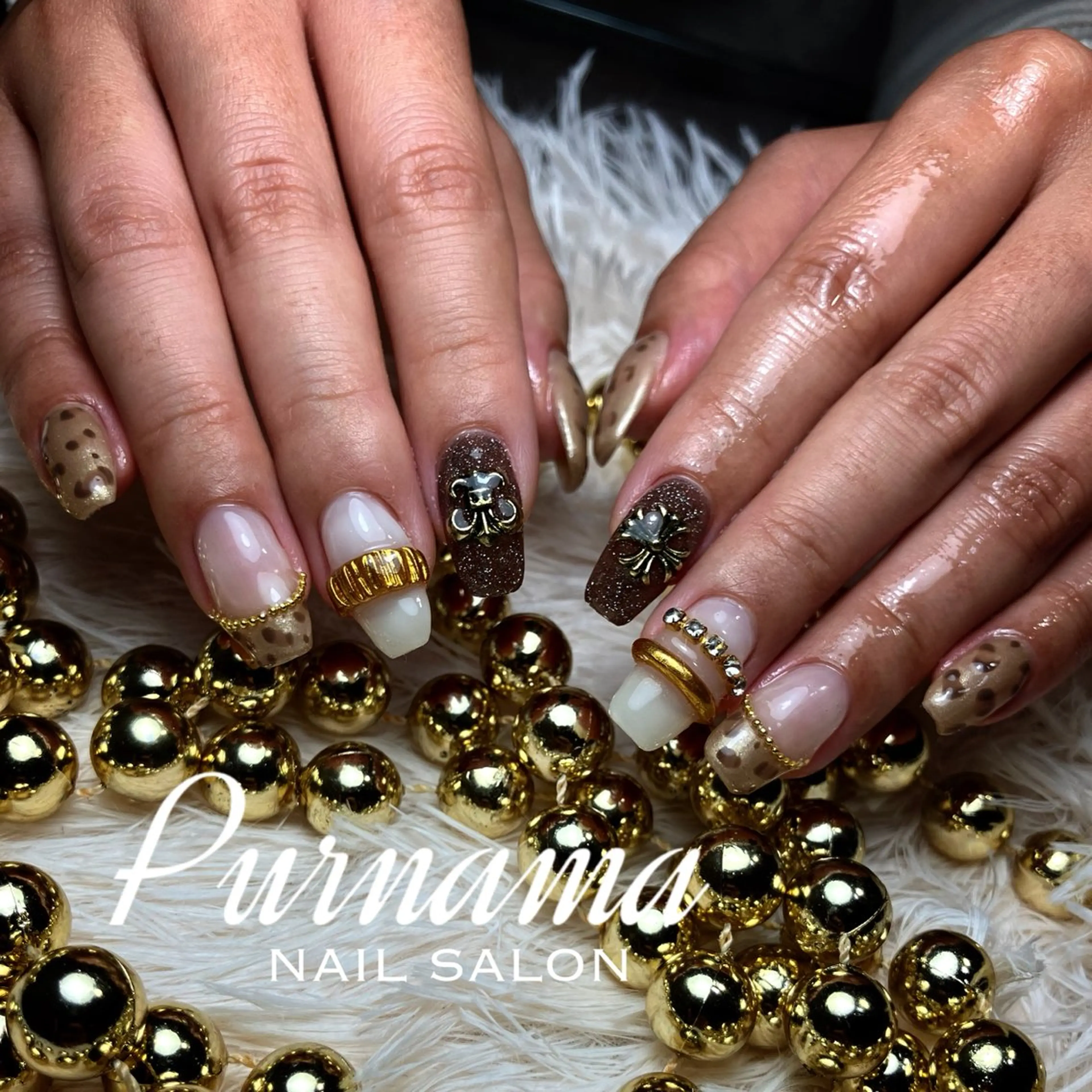 ネイル ハンドネイル Purnama(ﾌﾟﾙﾅﾓ)所属・Purnama あきのネイルデザイン