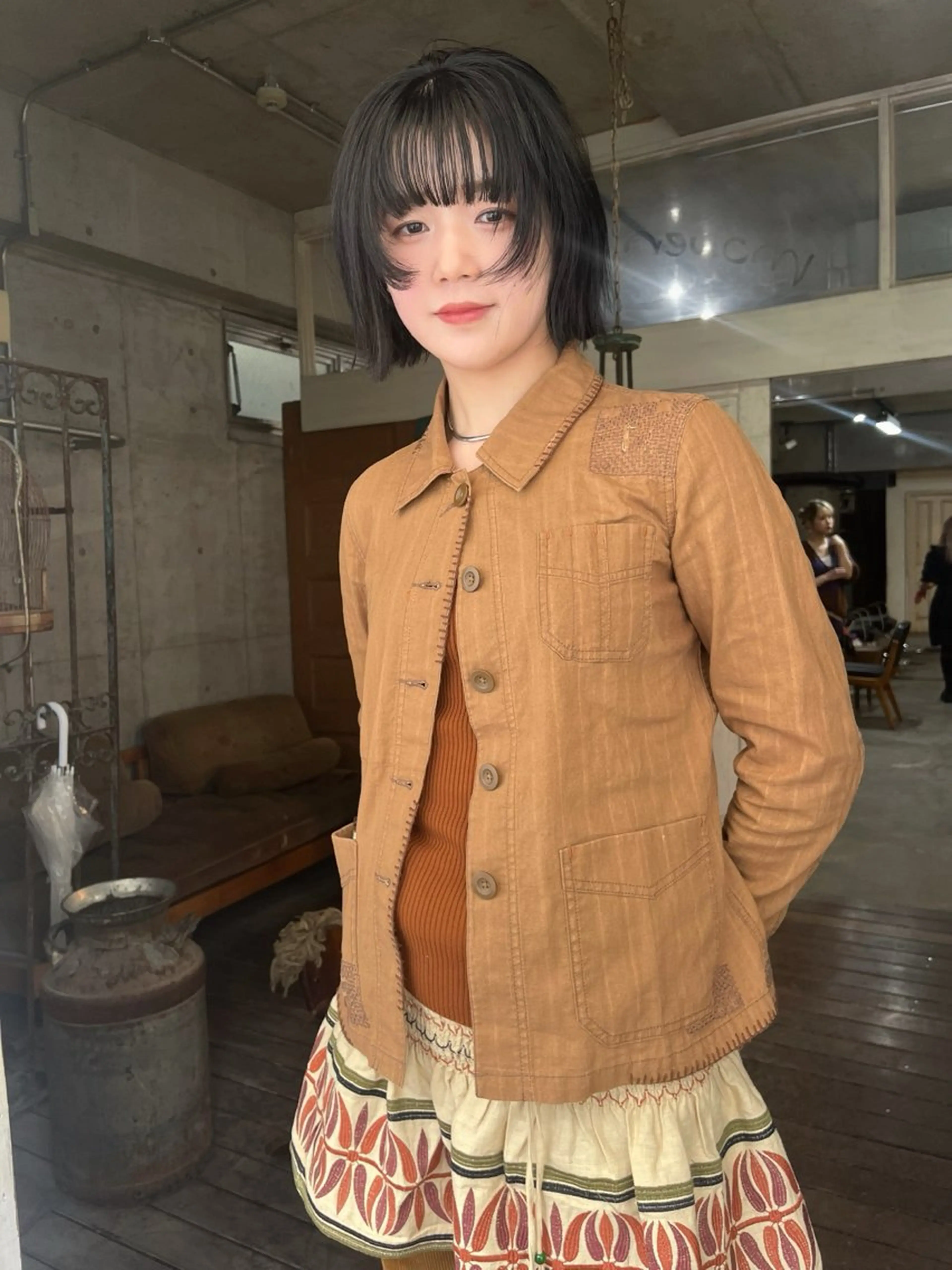 ショート カット ヘアカラー トリートメント ハイトーン/顔まわり レイヤー/YUKAのヘアスタイル