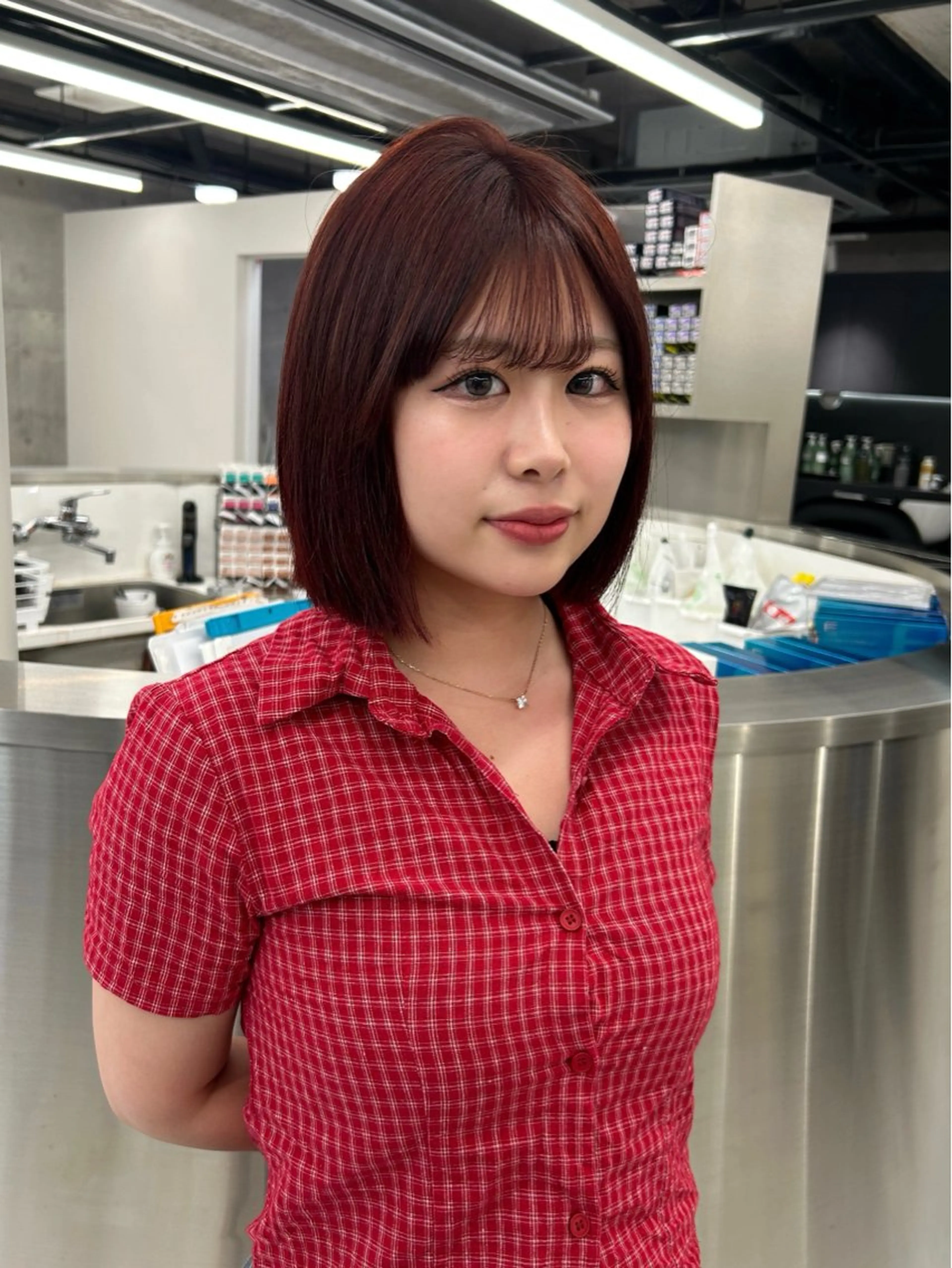 ミディアム カラー ヘアカラー CYM【シィム】所属・カラー/エクステ 🤍ルナのヘアスタイル