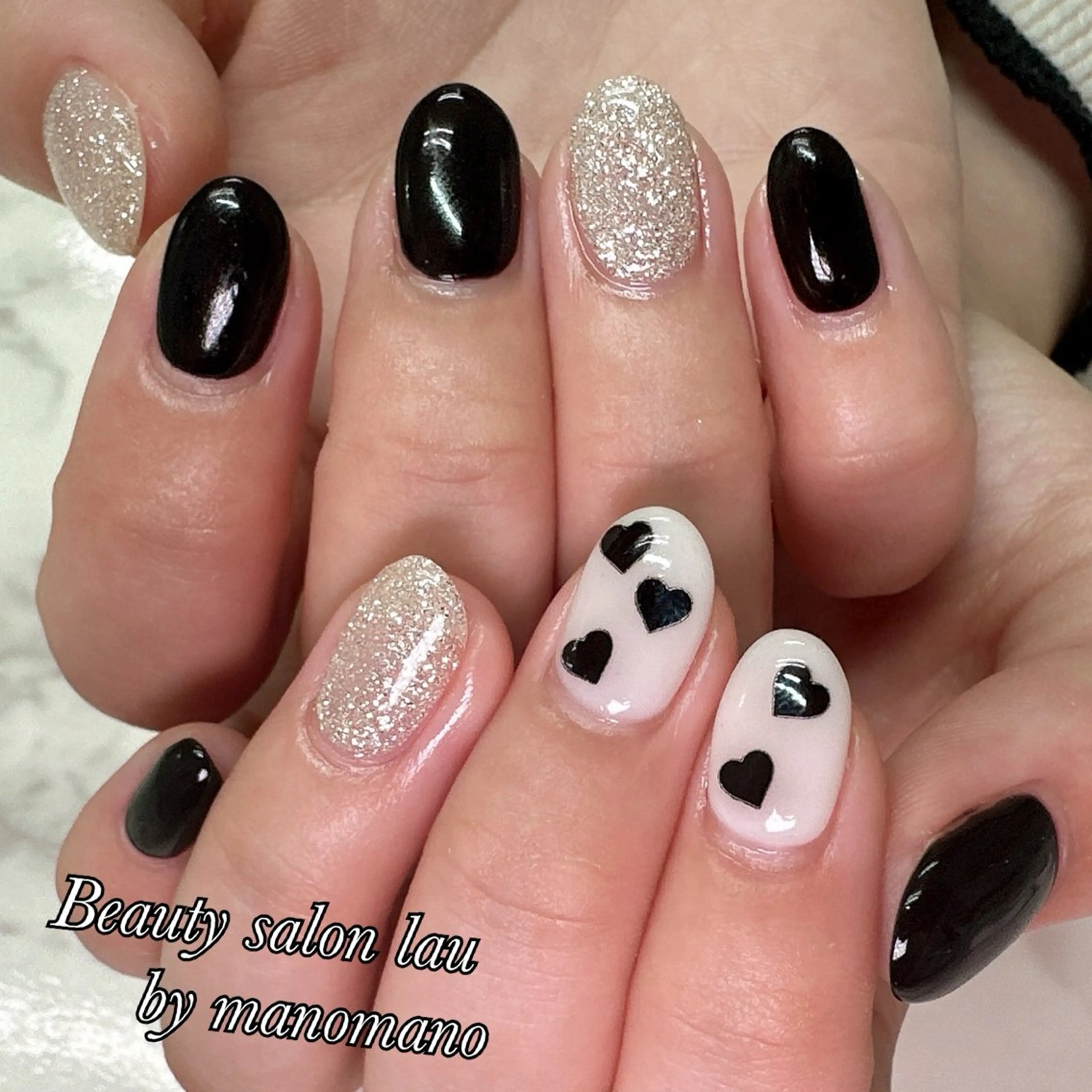 ネイル ハンドネイル ラウバイマノマノ なかざとのネイルデザイン