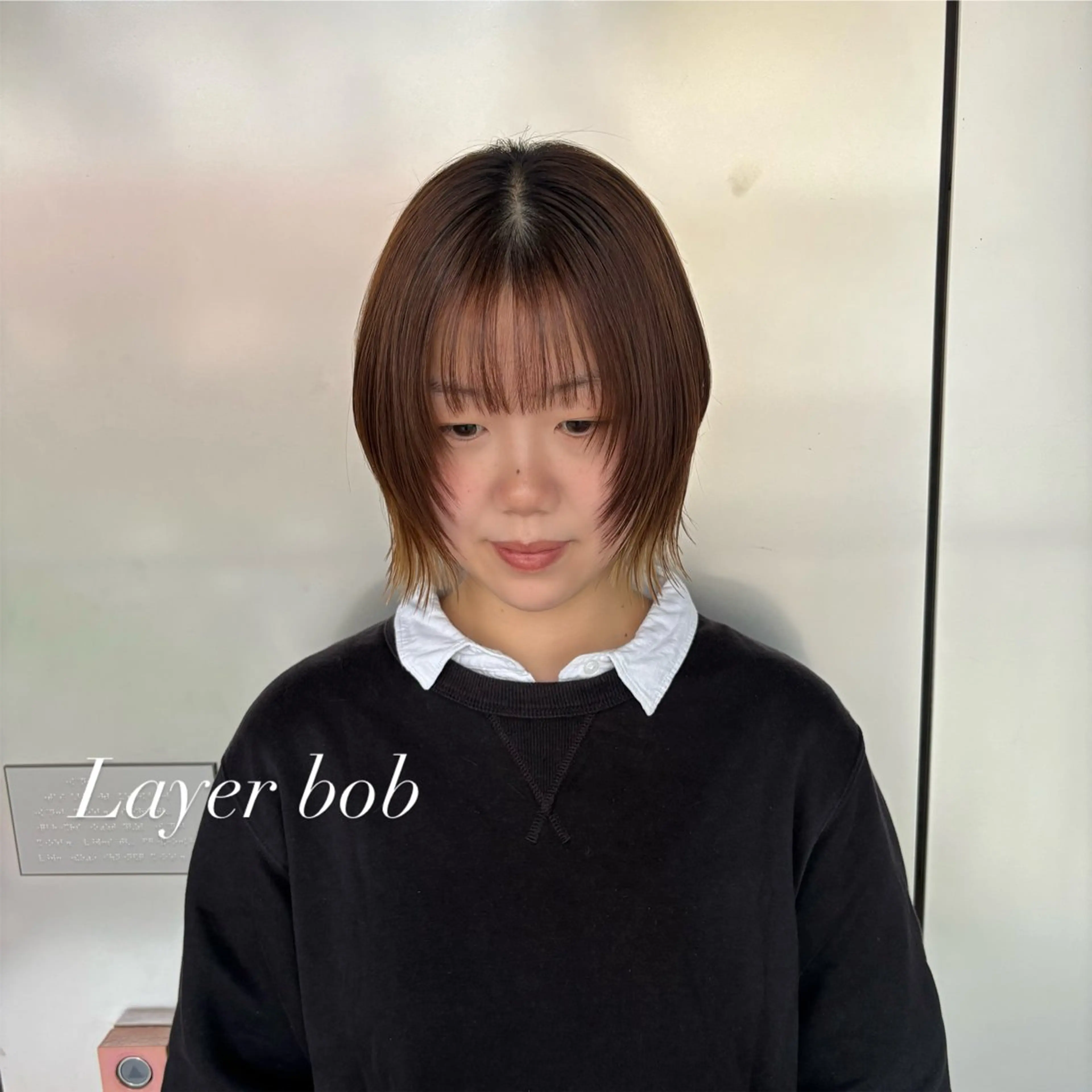 【front & face line】△🩶◼︎ フロント・顔まわりカット¥1660の写真