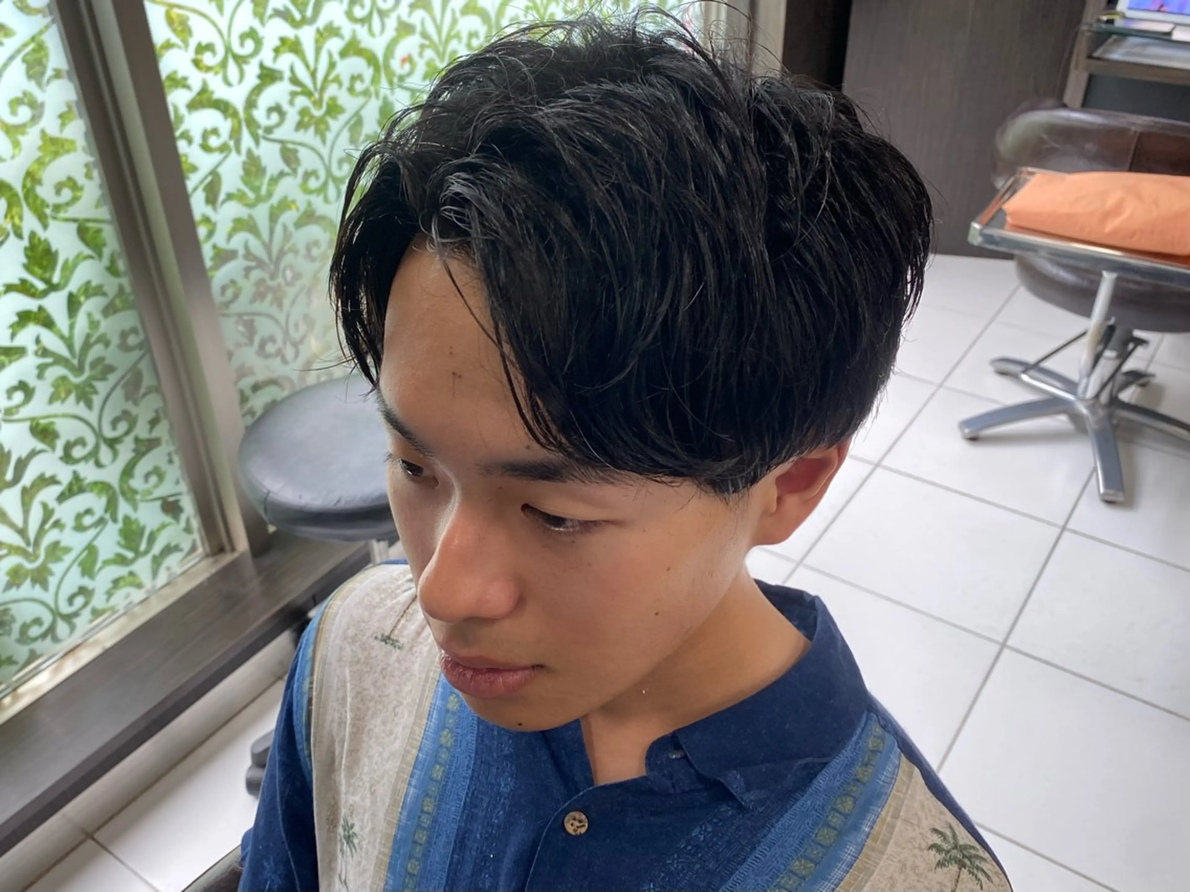 メンズ カット ホワイト/店長/カラ ー講師/錦糸町/岩崎のヘアスタイル