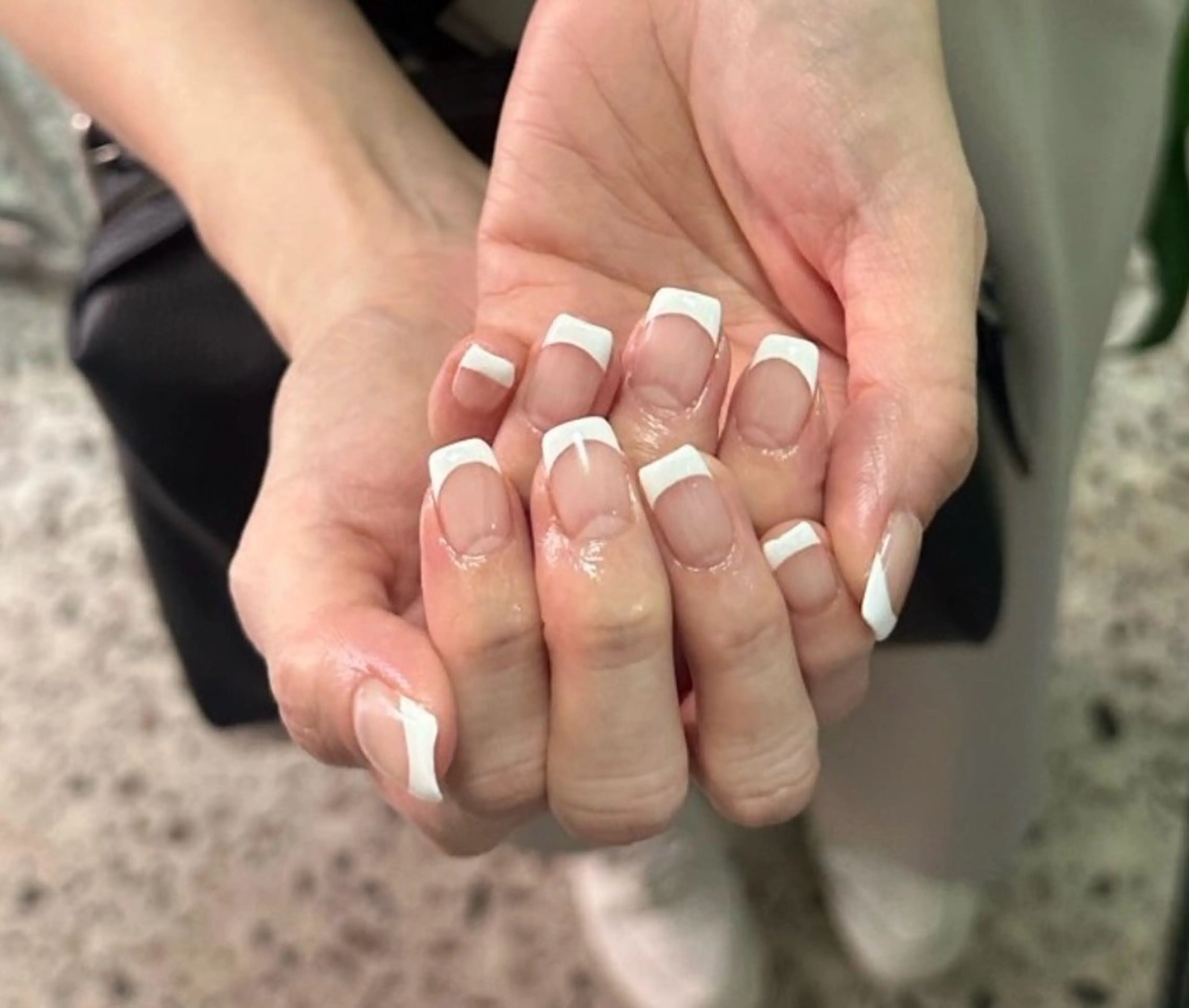 急募テストモデル⚠️オフ有白フレンチご予約の際、現在のお爪のお写真お送りください🙇🏻♀️の写真