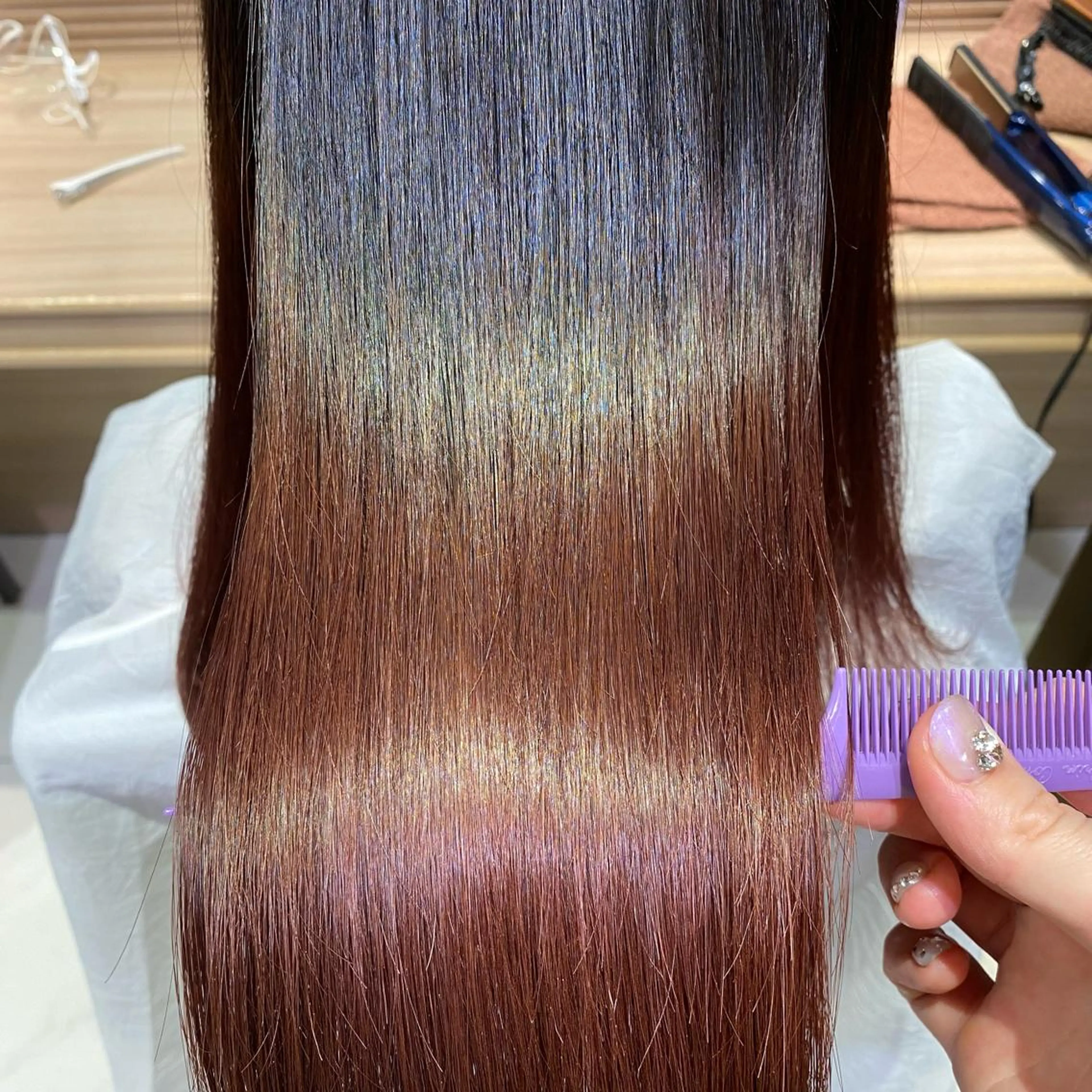 セミロング パーマ 飯田 みづきのヘアスタイル