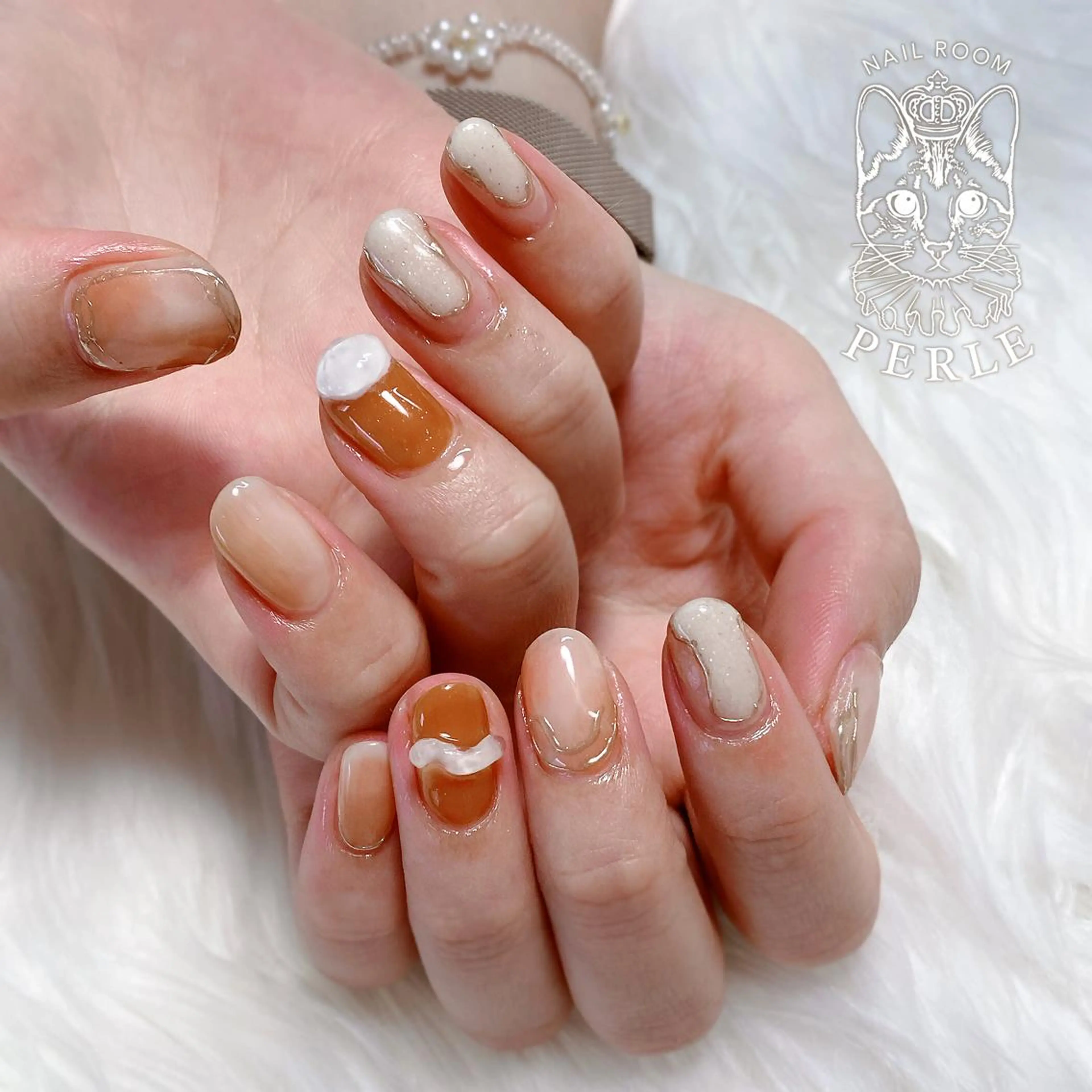 ネイル ハンドネイル nail room Perleのネイルデザイン