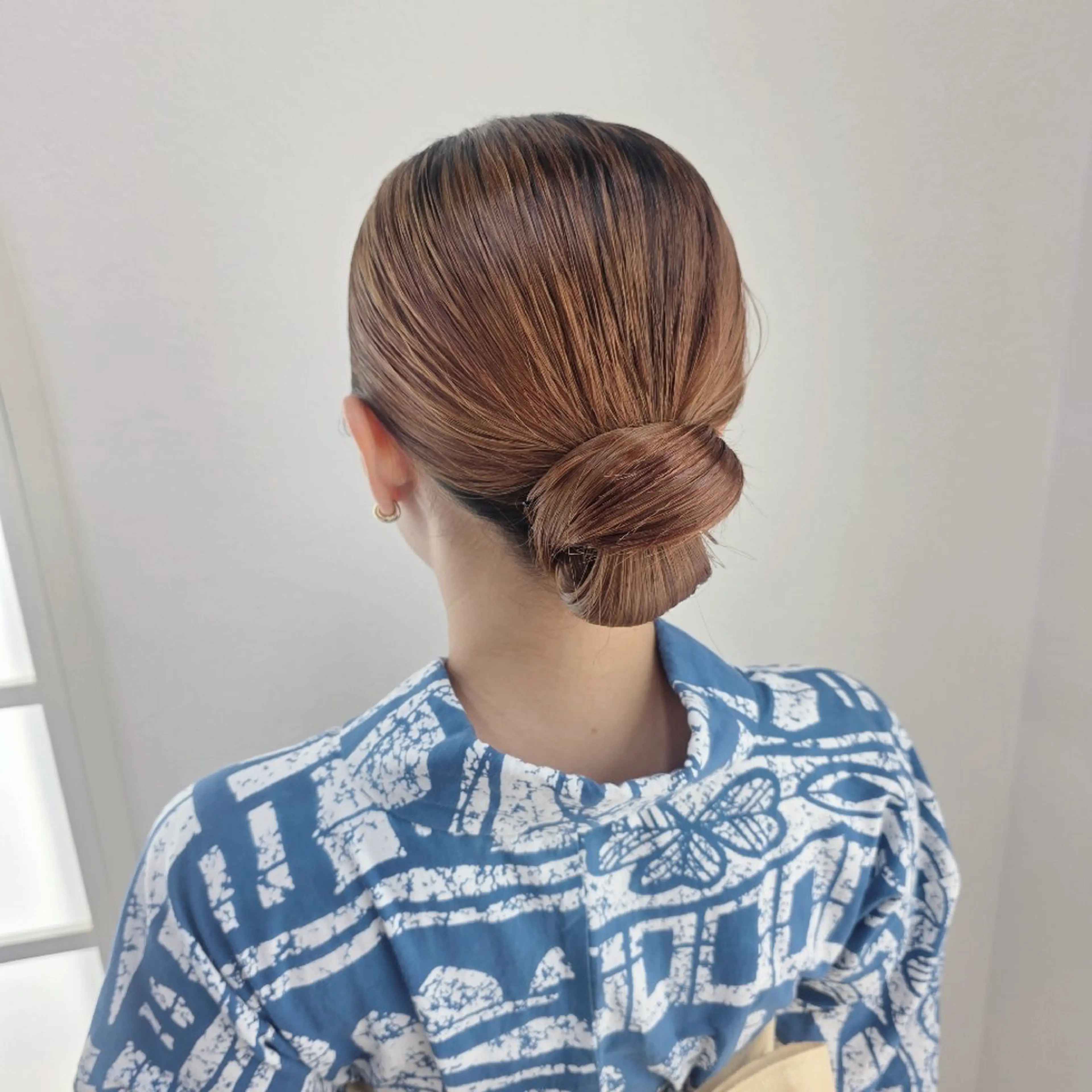 ヘアアレンジ 浴衣 ヘアセット レナークソワン ちだしえりのヘアスタイル